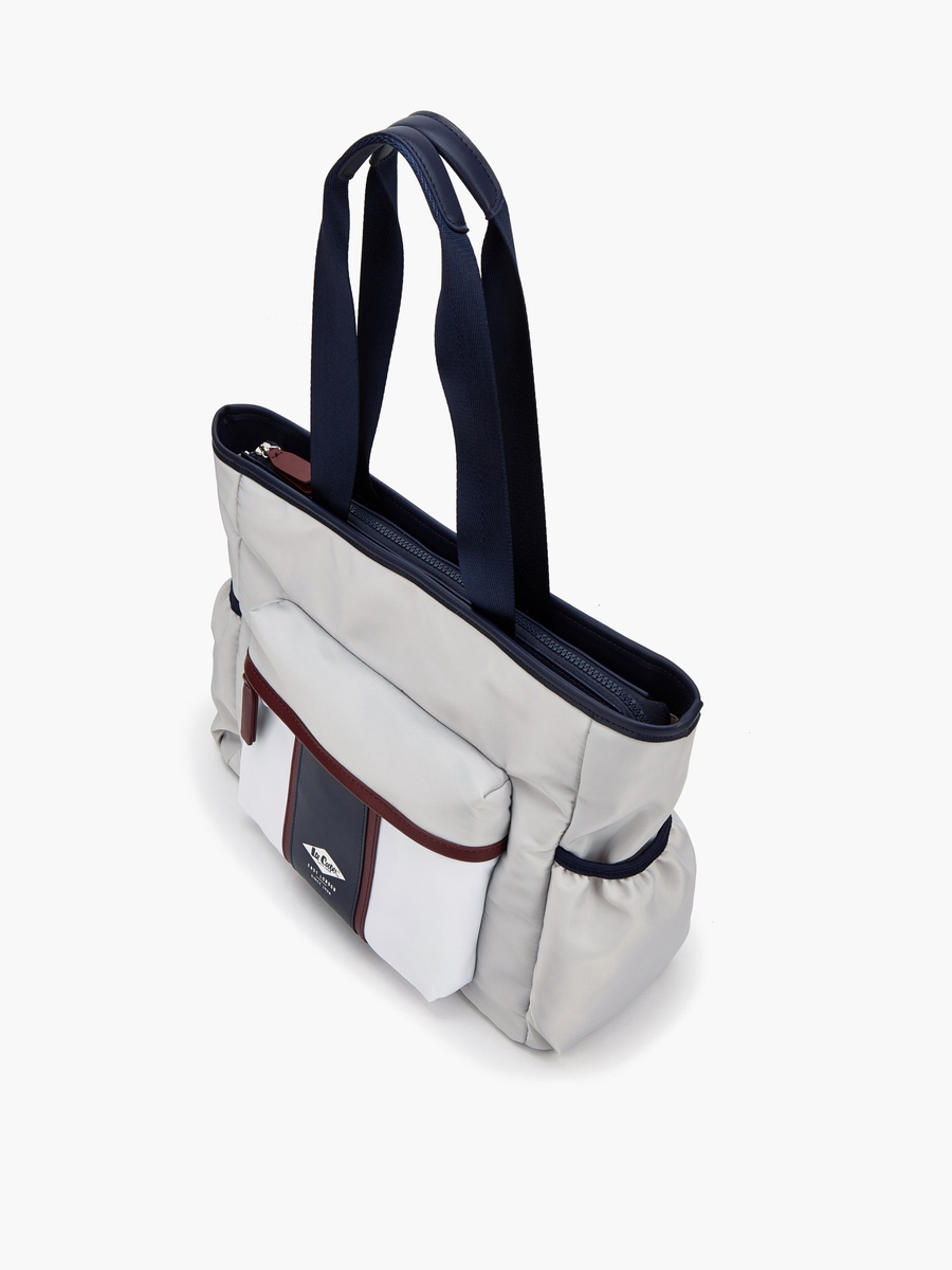 Colourblock Tote Back With Zip Closure