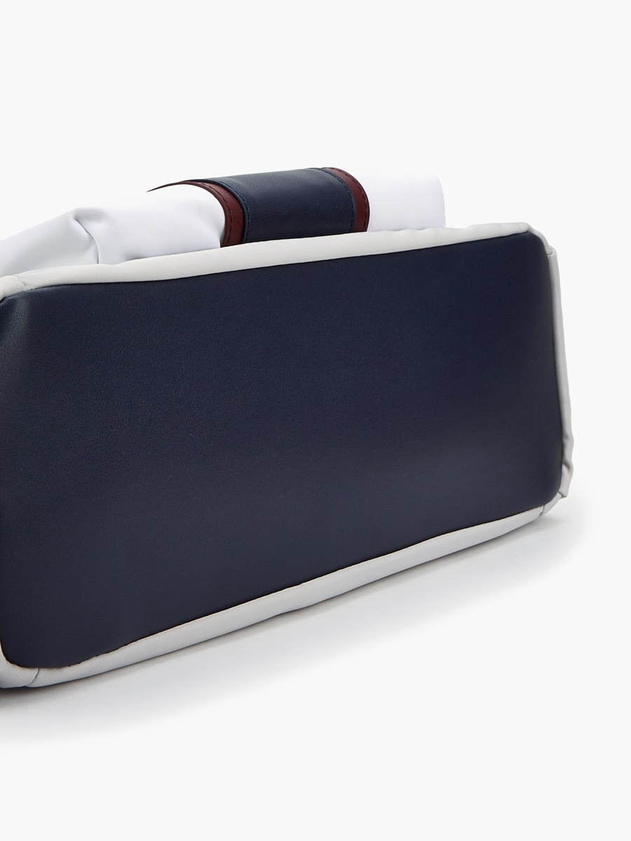 Colourblock Tote Back With Zip Closure