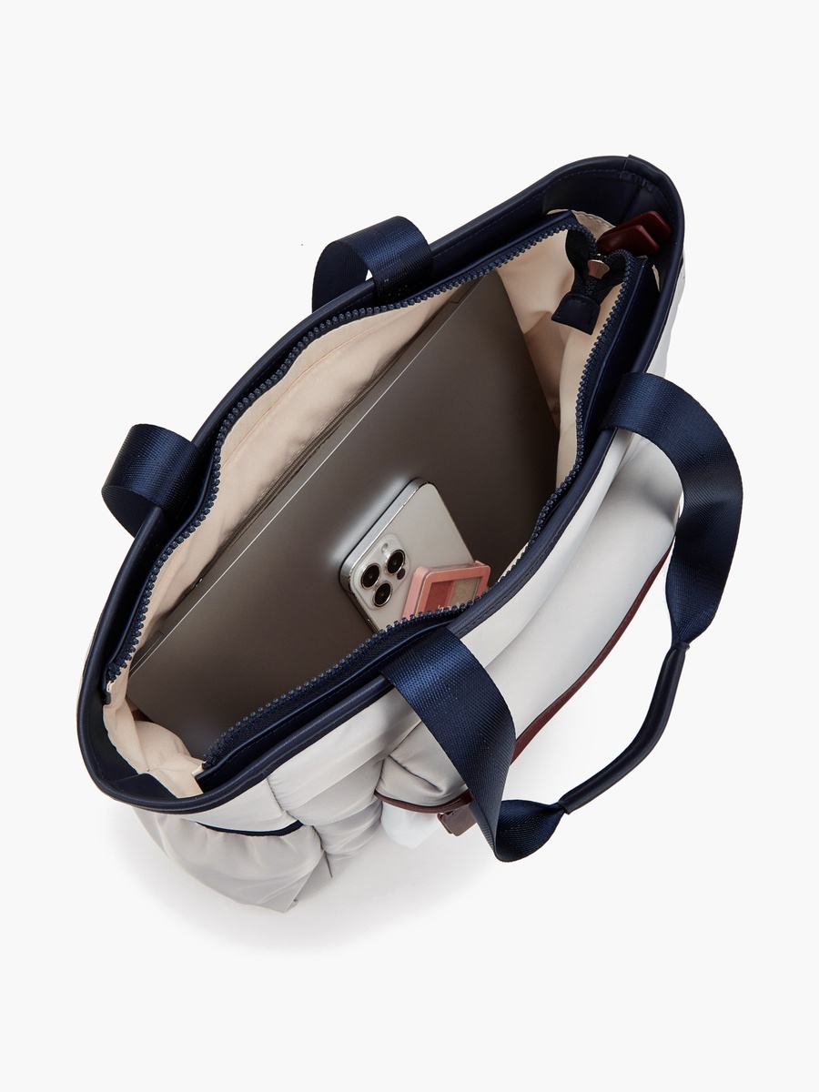 Colourblock Tote Back With Zip Closure