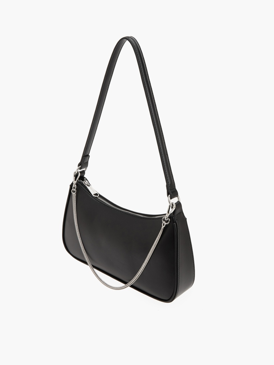 Shoulder Bag With Chain Accent