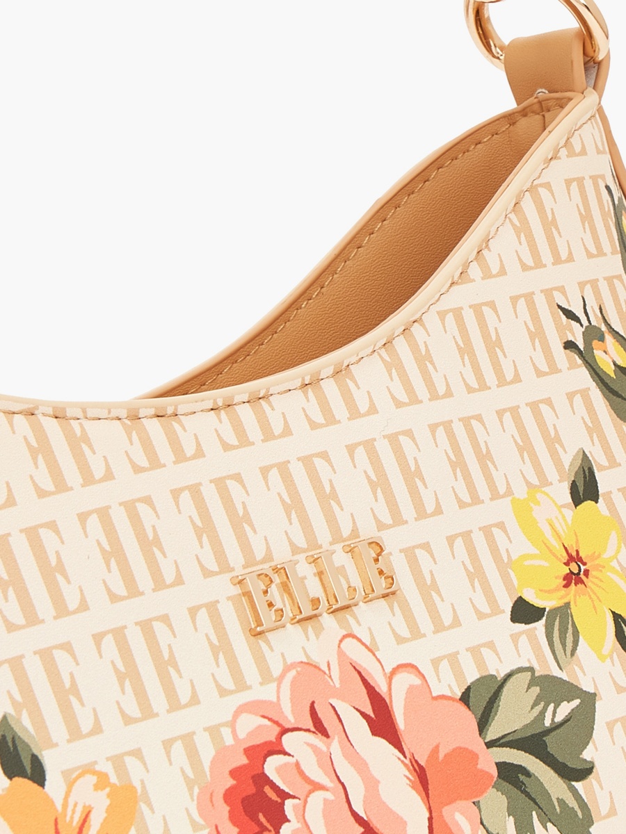 Floral Print Shoulder Bag With Detachable Strap