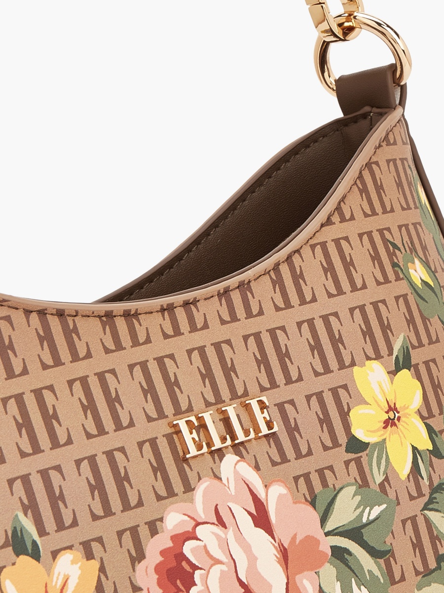 Floral Print Shoulder Bag With Detachable Strap