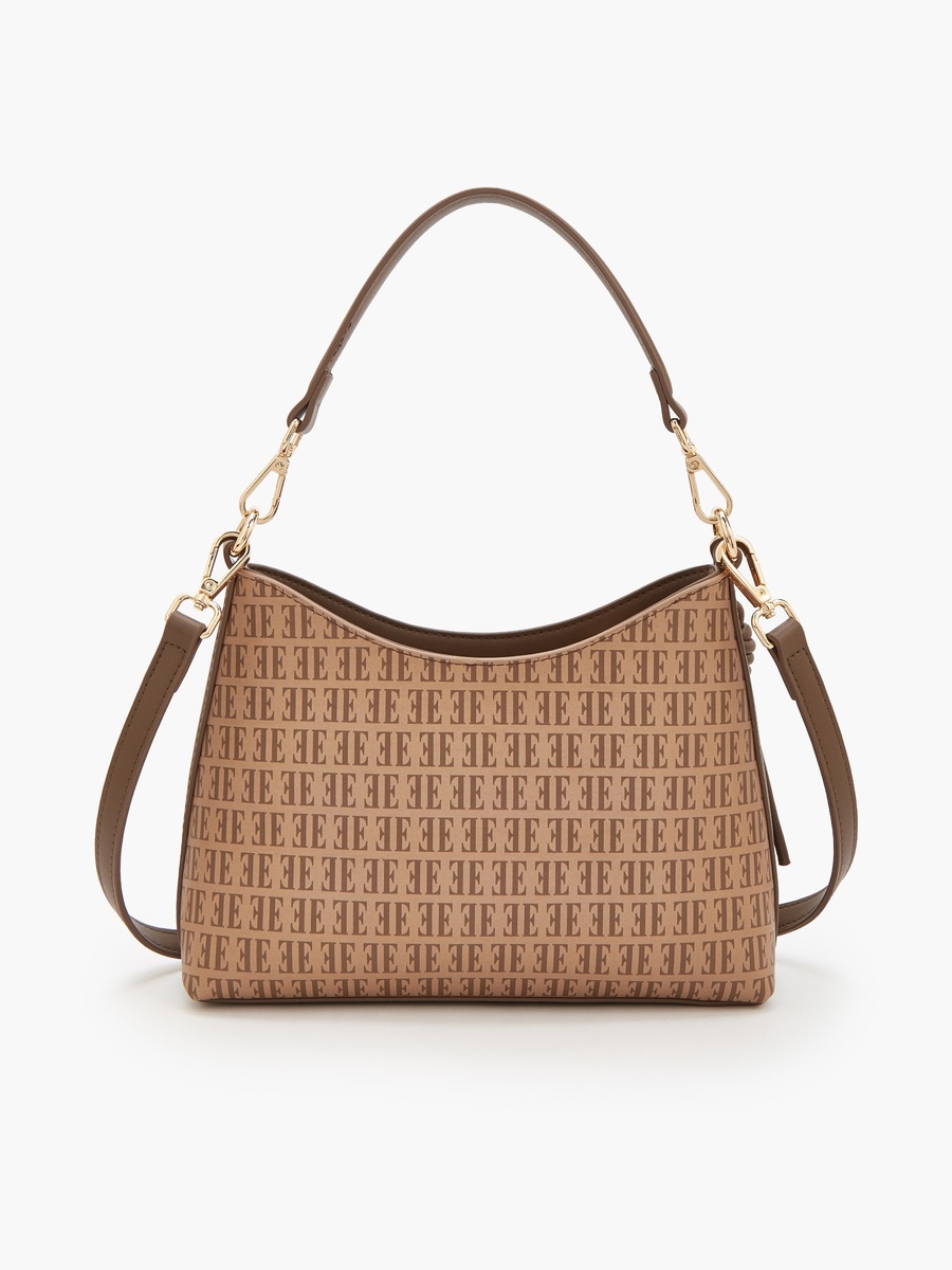 Floral Print Shoulder Bag With Detachable Strap