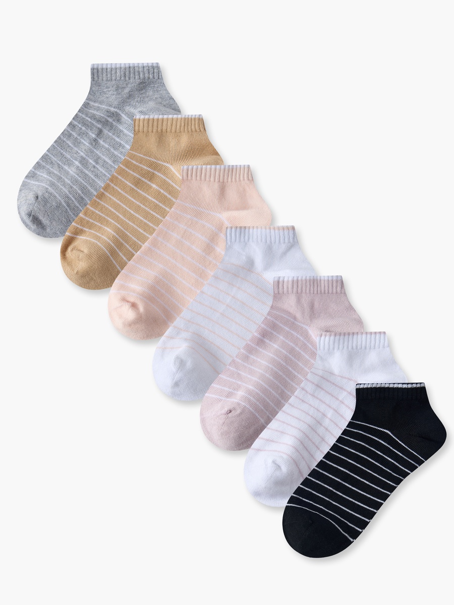 Pack Of 7 Ankle Length Cotton Socks