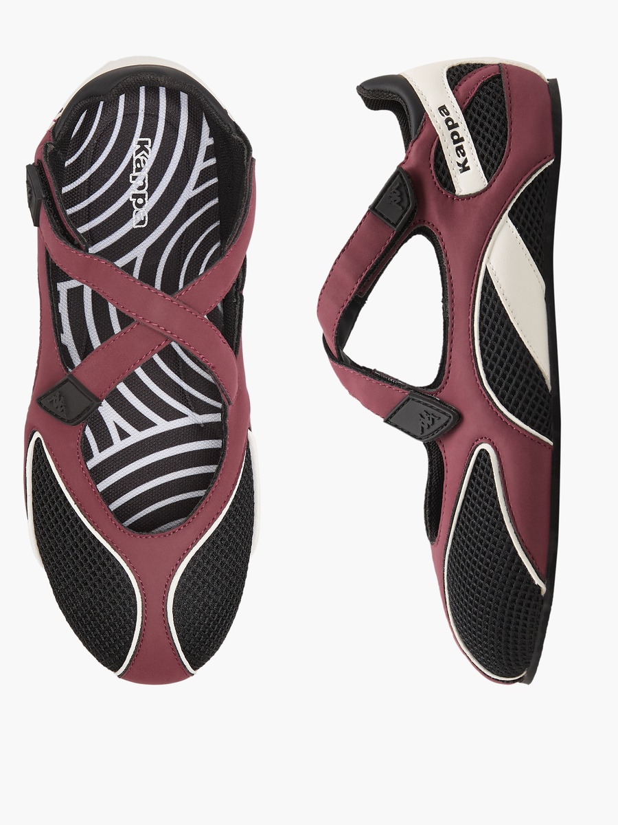 Women Panelled Hook and Loop Sports Shoes