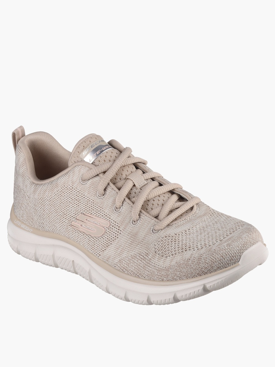 Women Track Logo Lace-Up Sports Shoes