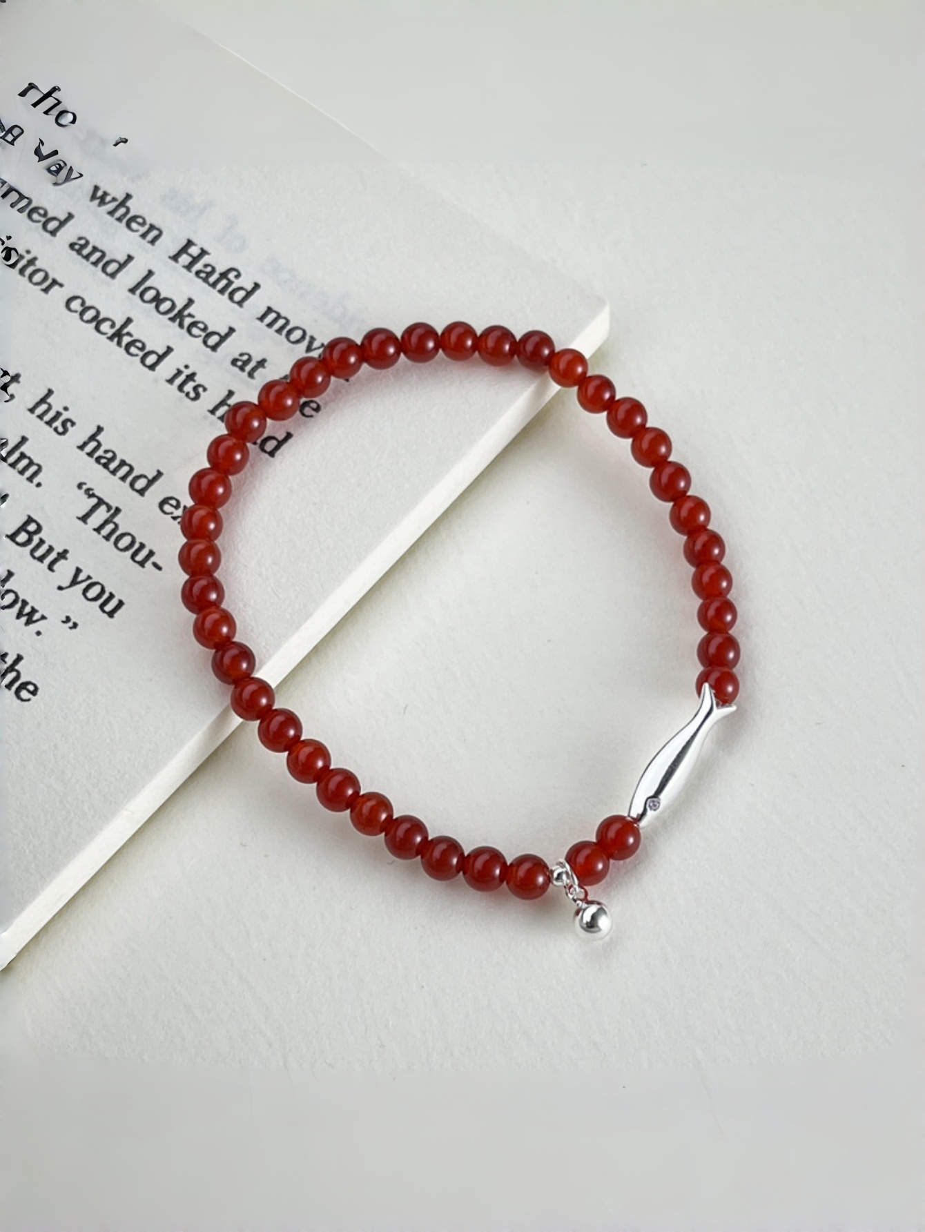 Red Animal Beaded Bracelet
