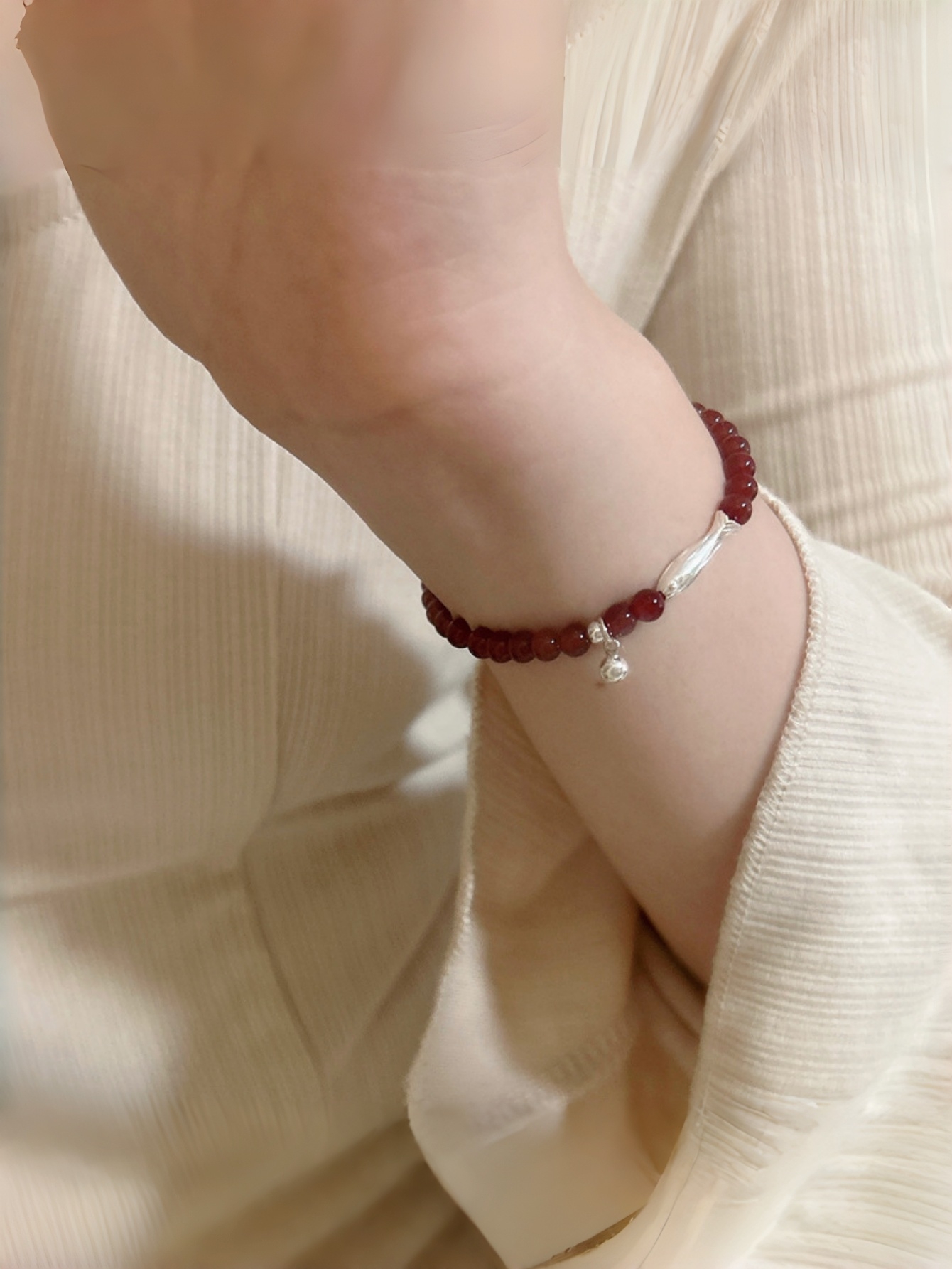 Red Animal Beaded Bracelet