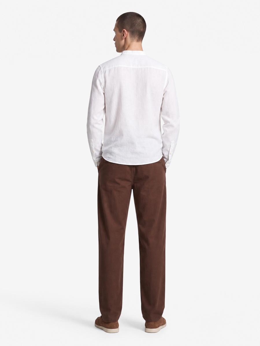 Men Brown Drawstring Jogger Pants