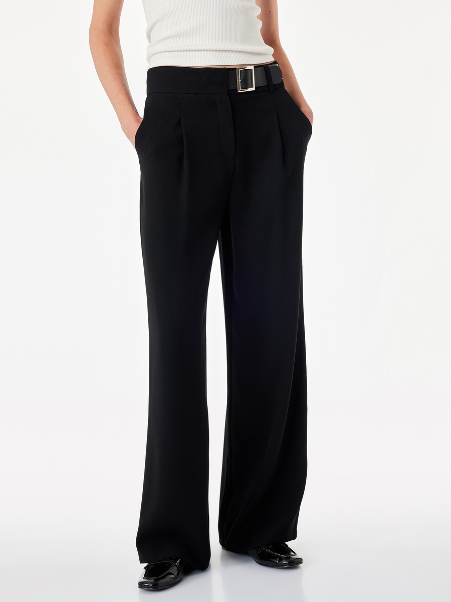 Black Wide-Leg Trousers