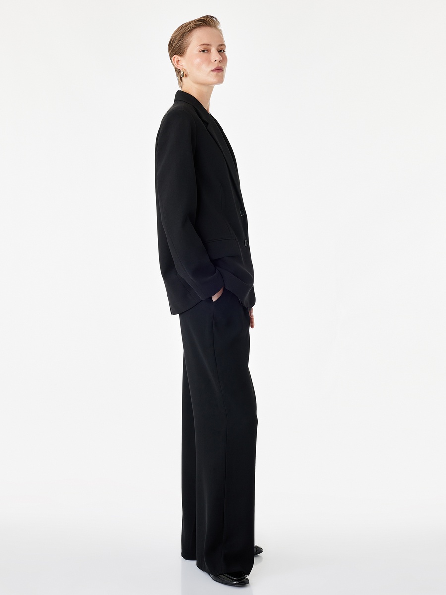 Black Wide-Leg Trousers