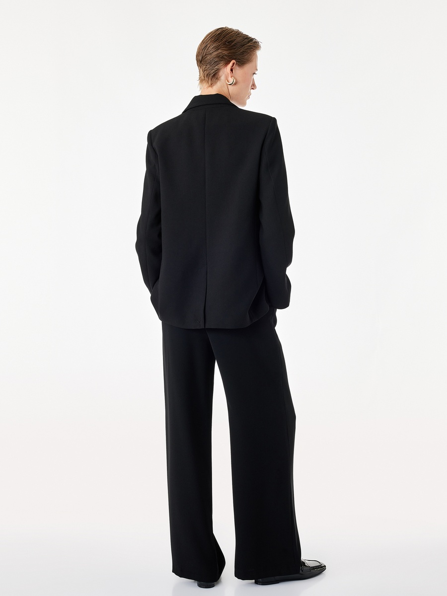 Black Wide-Leg Trousers