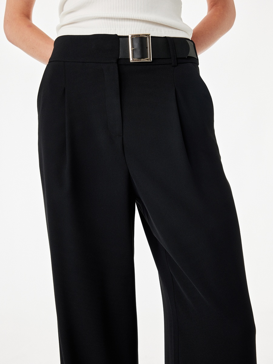 Black Wide-Leg Trousers