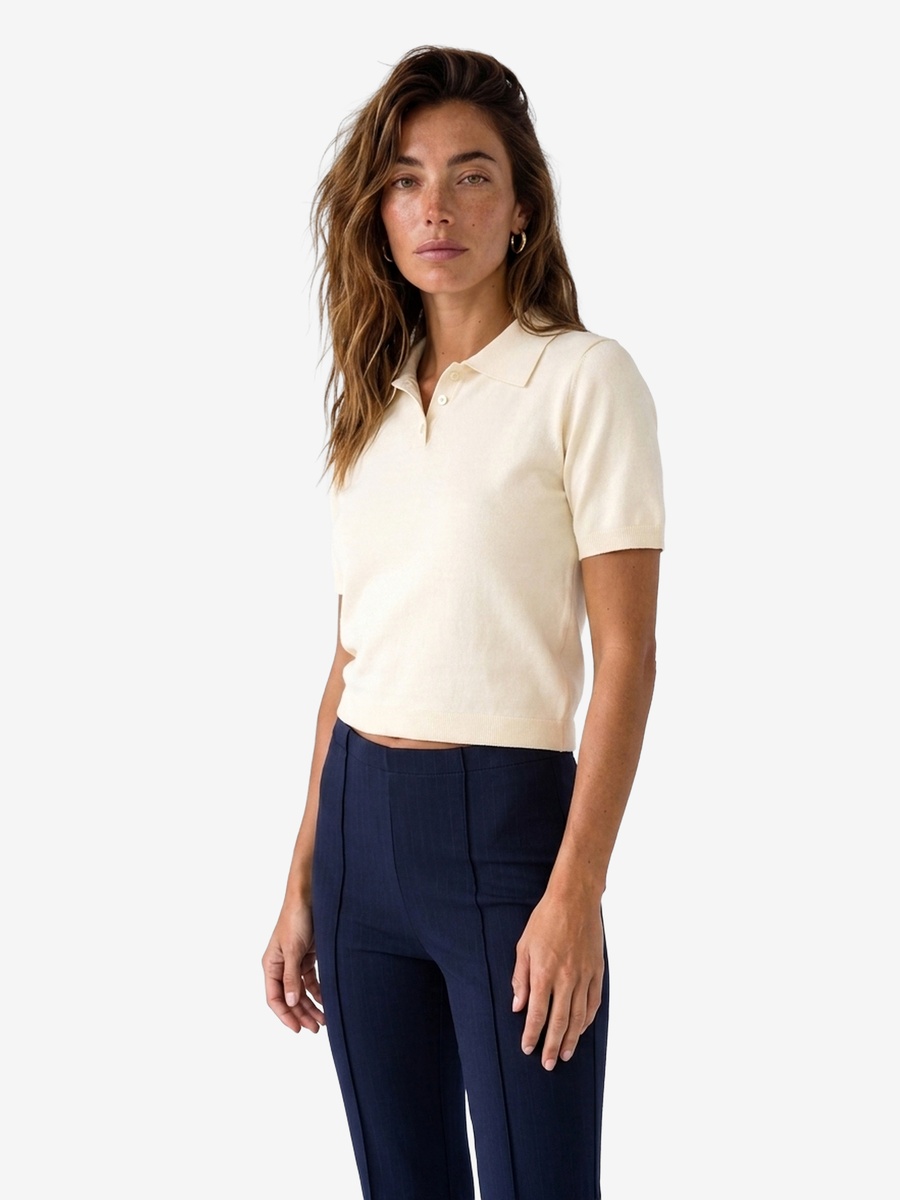 Navy Blue Flared Trousers