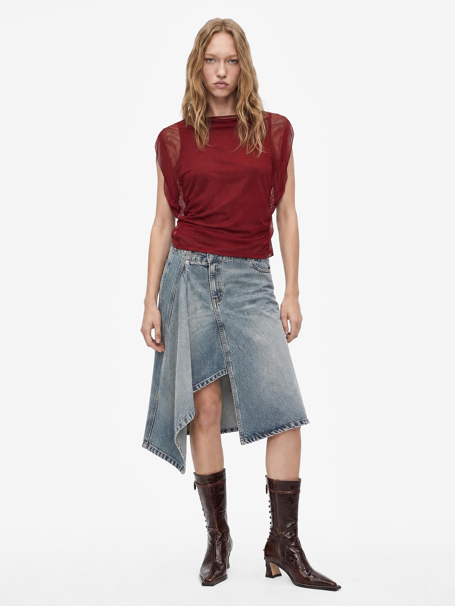 Burgundy Sleeveless Top