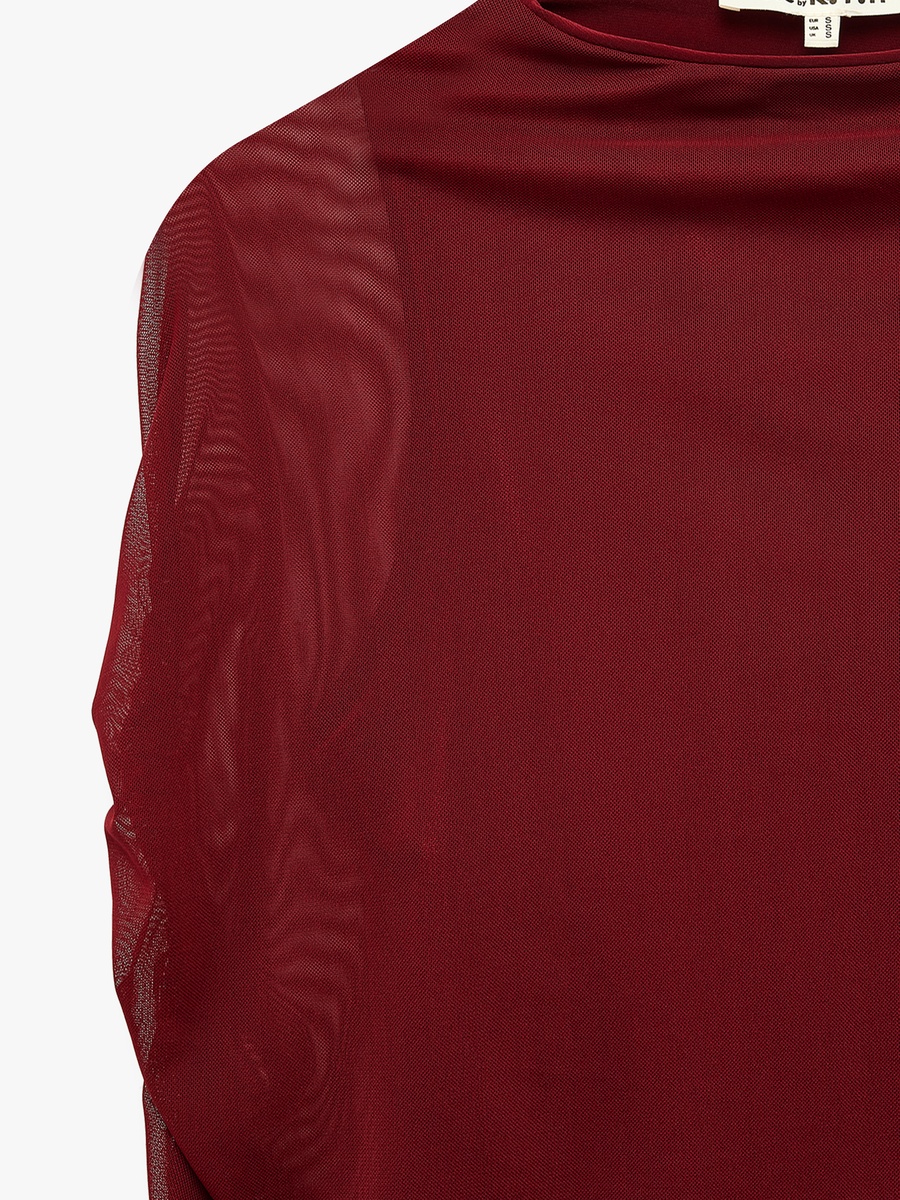 Burgundy Sleeveless Top