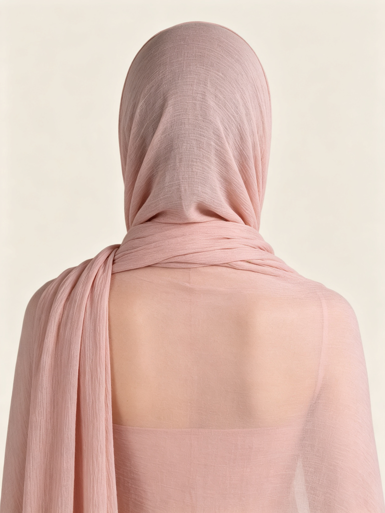 Pink Solid Hijab