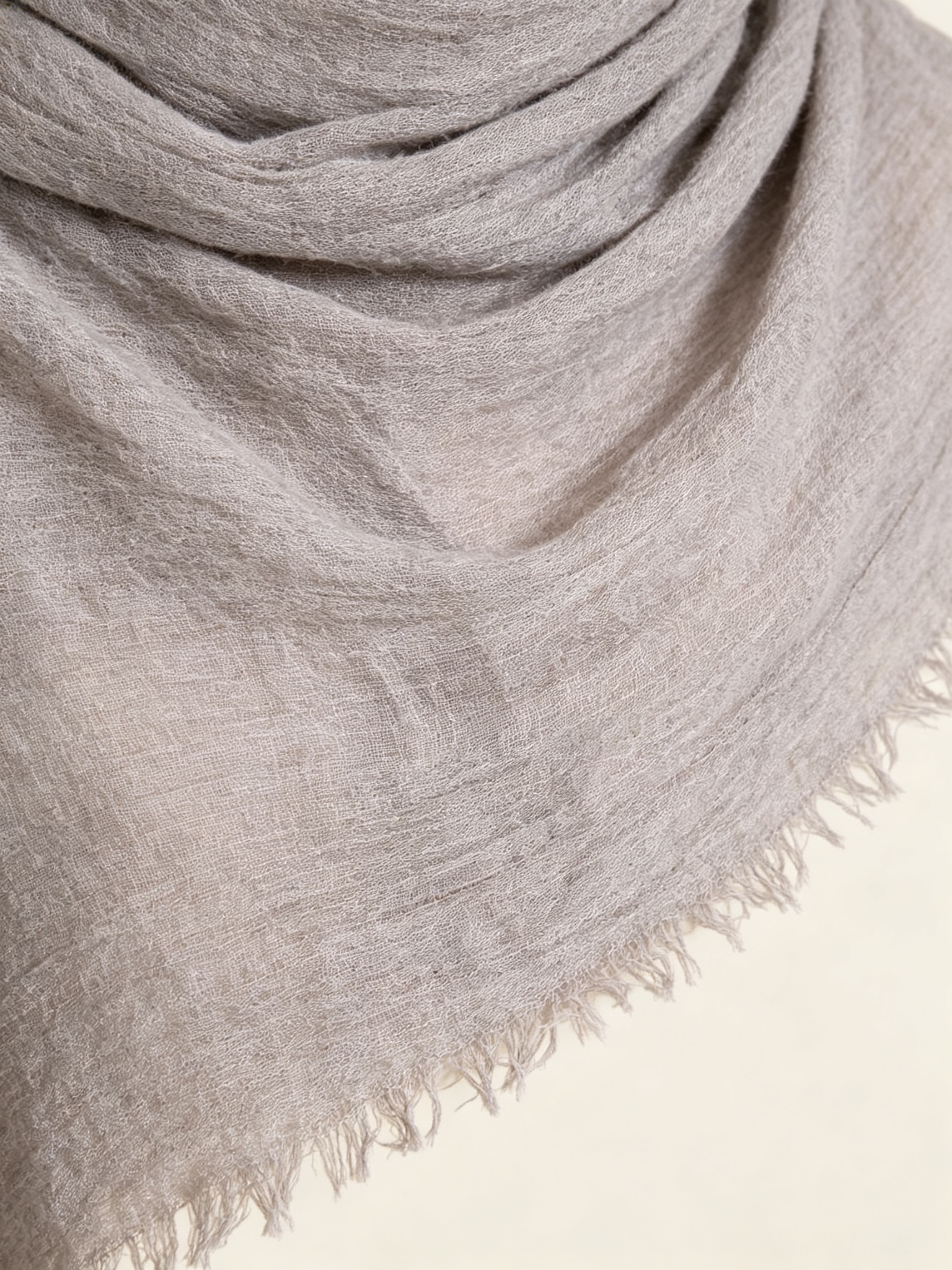 Grey Solid Hijab