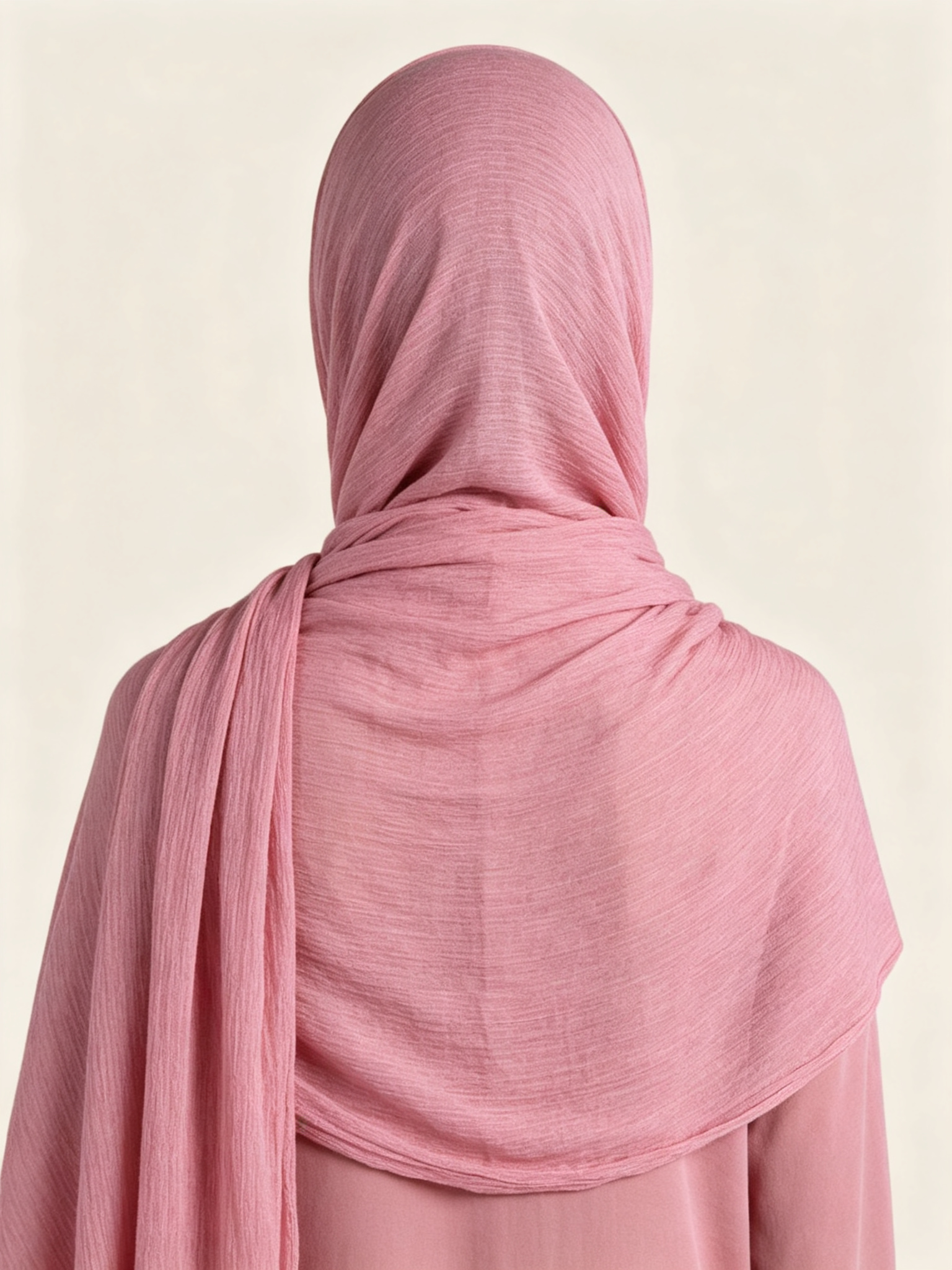 Pink Solid Hijab
