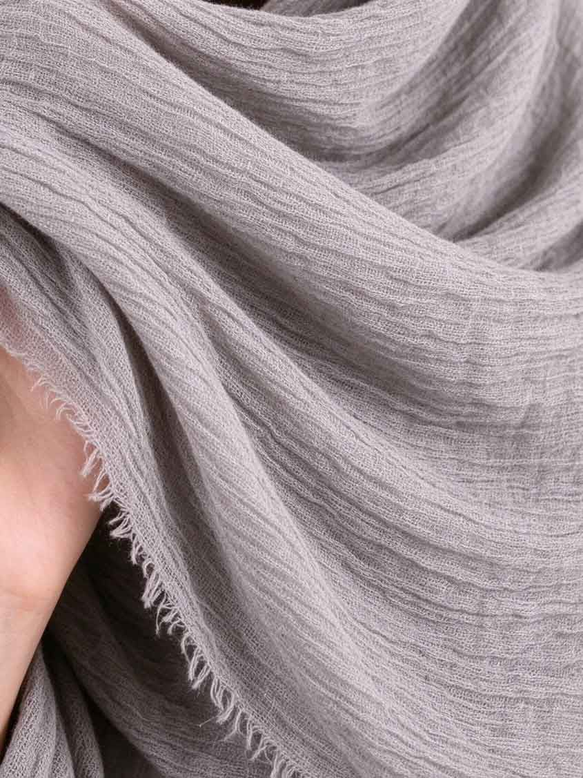 Grey Solid Hijab