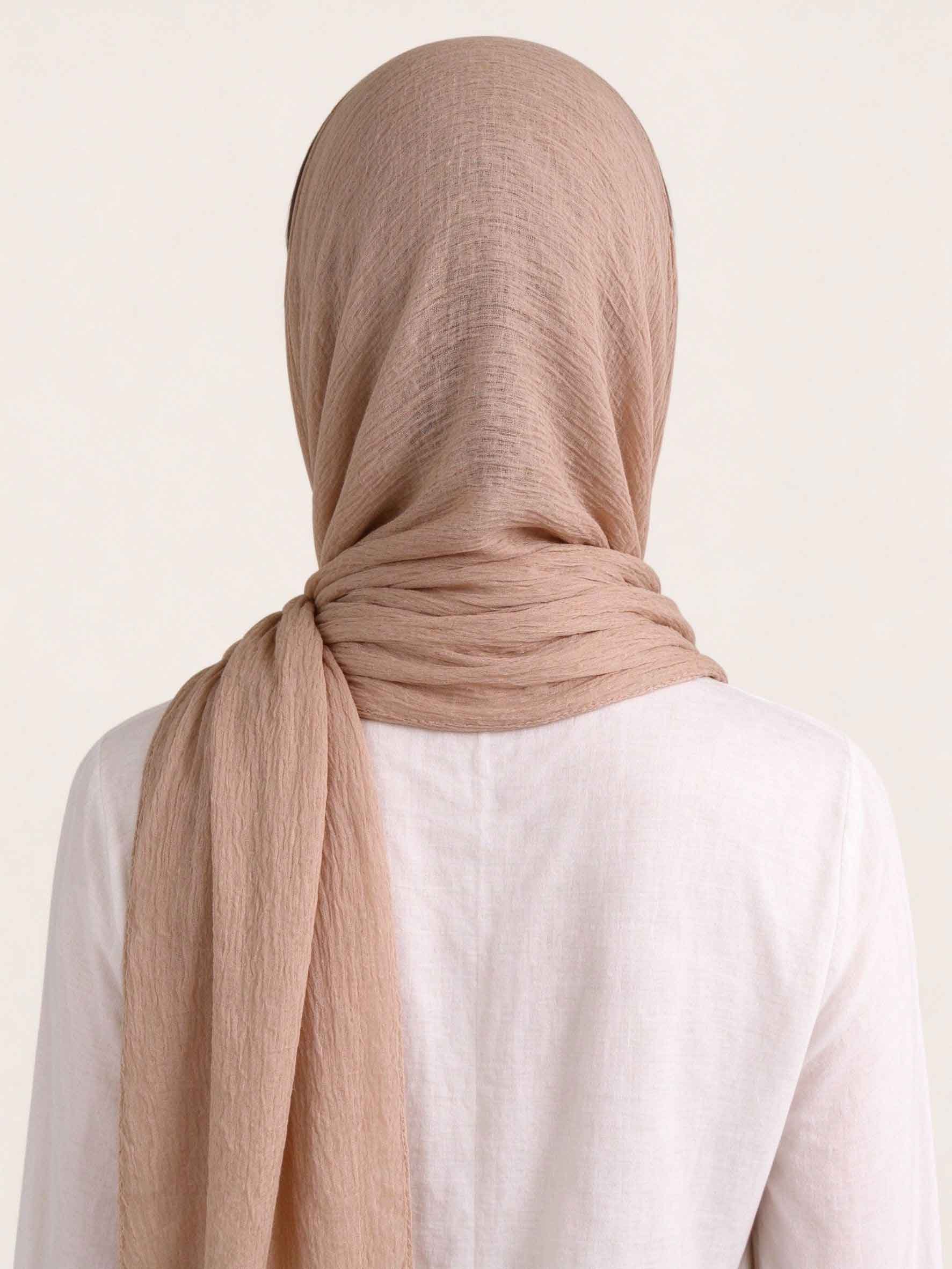 Tan Solid Hijab