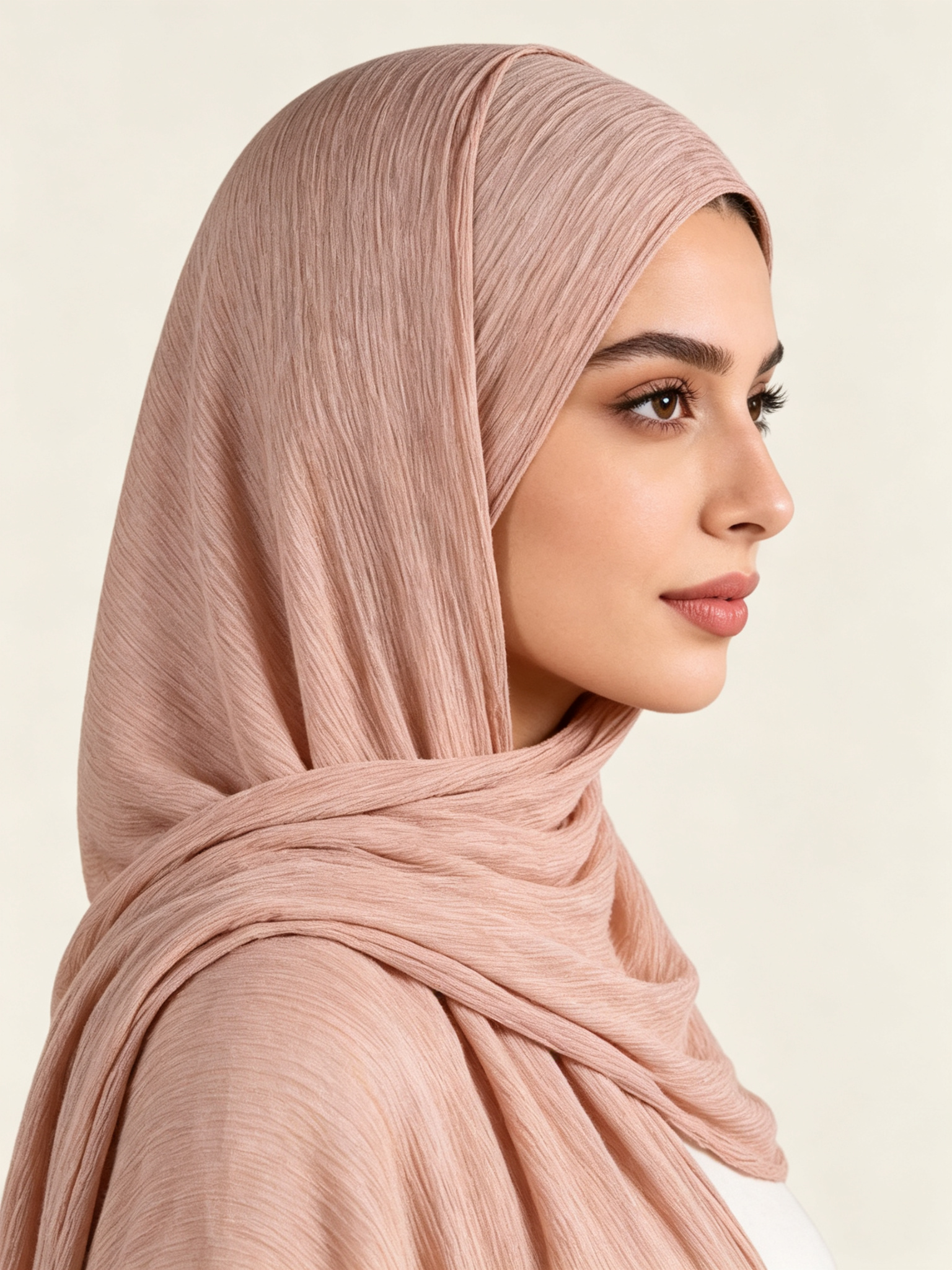 Peach Texture Hijab
