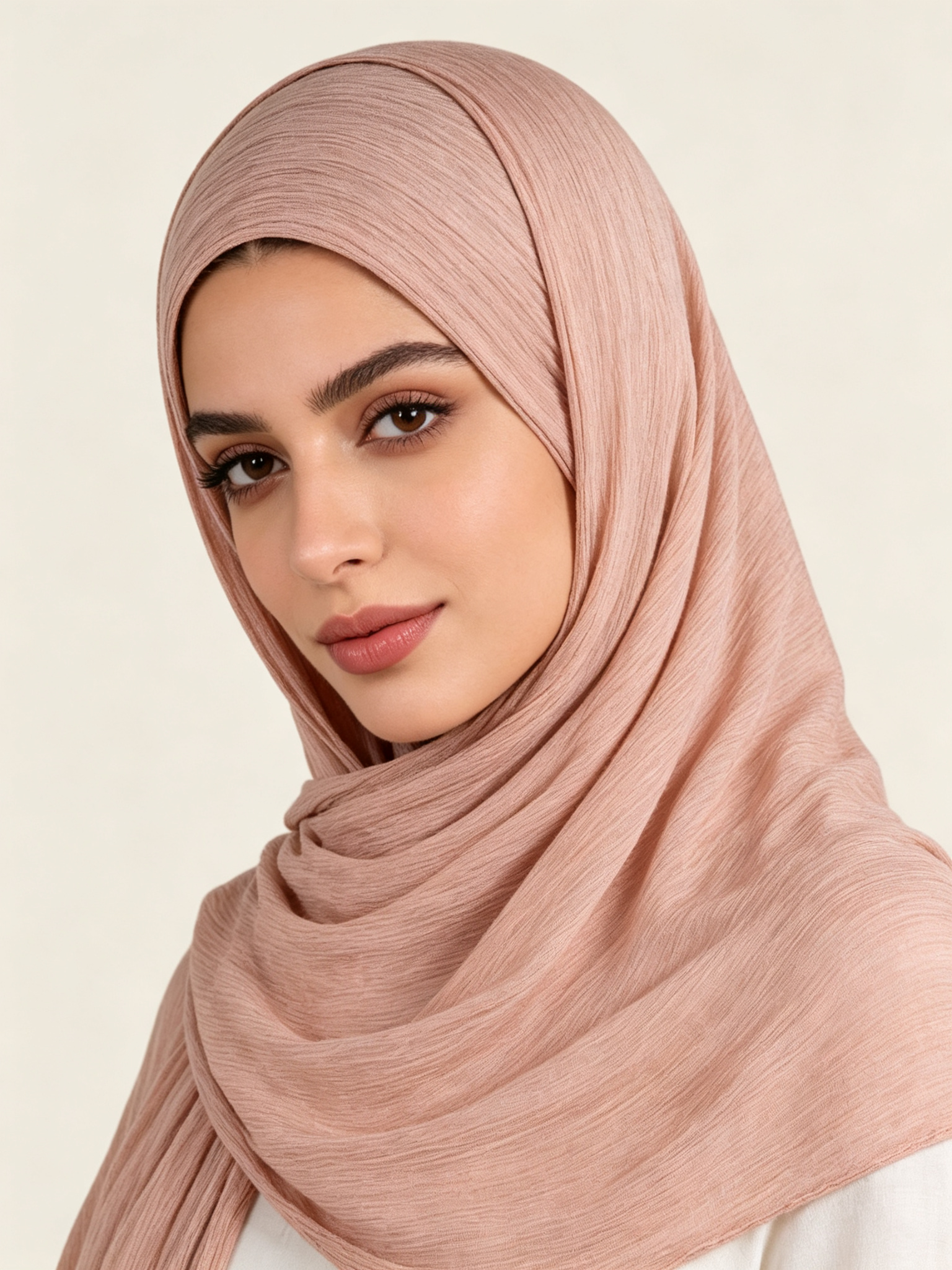 Peach Texture Hijab