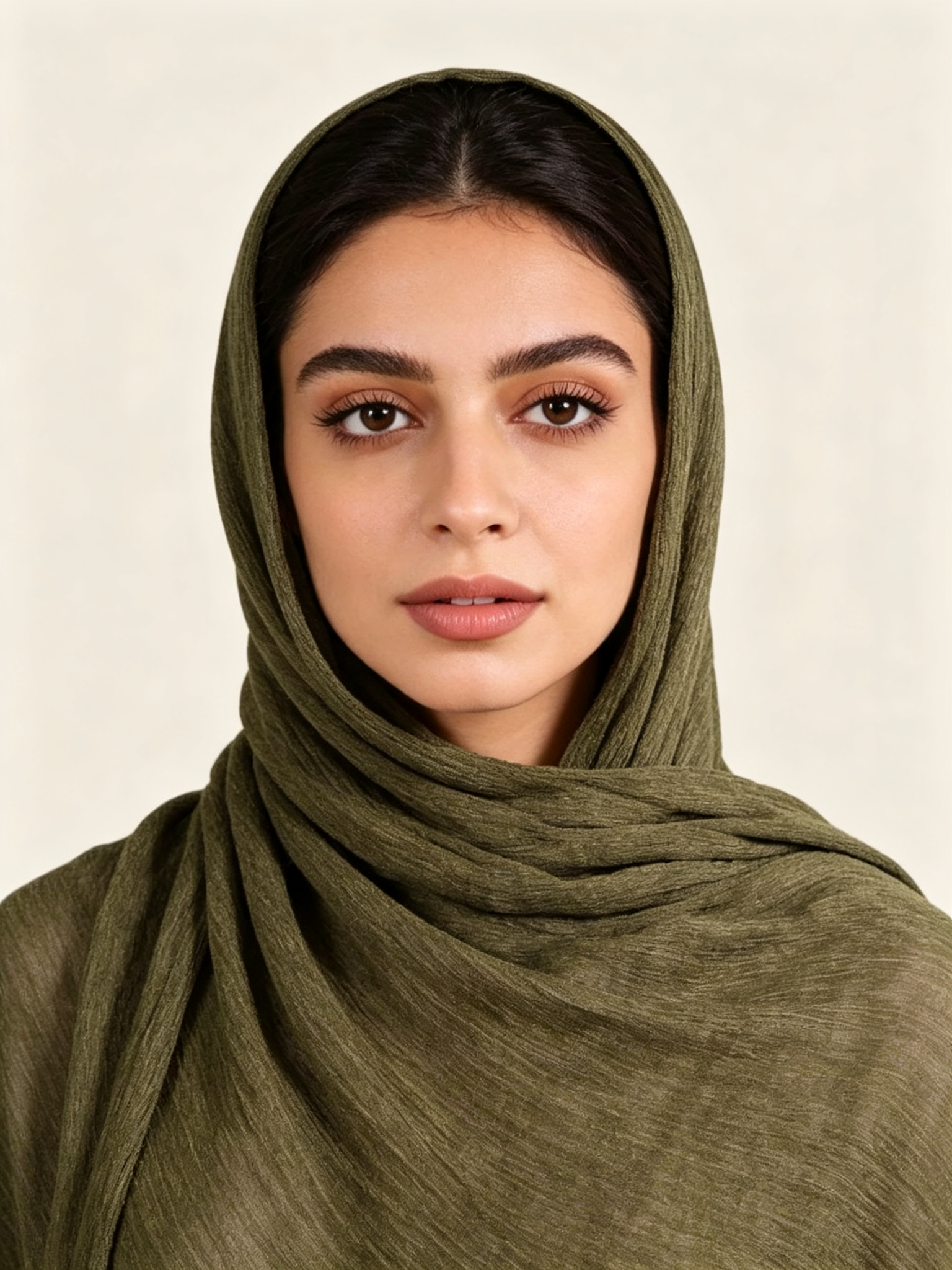 Olive Solid Hijab