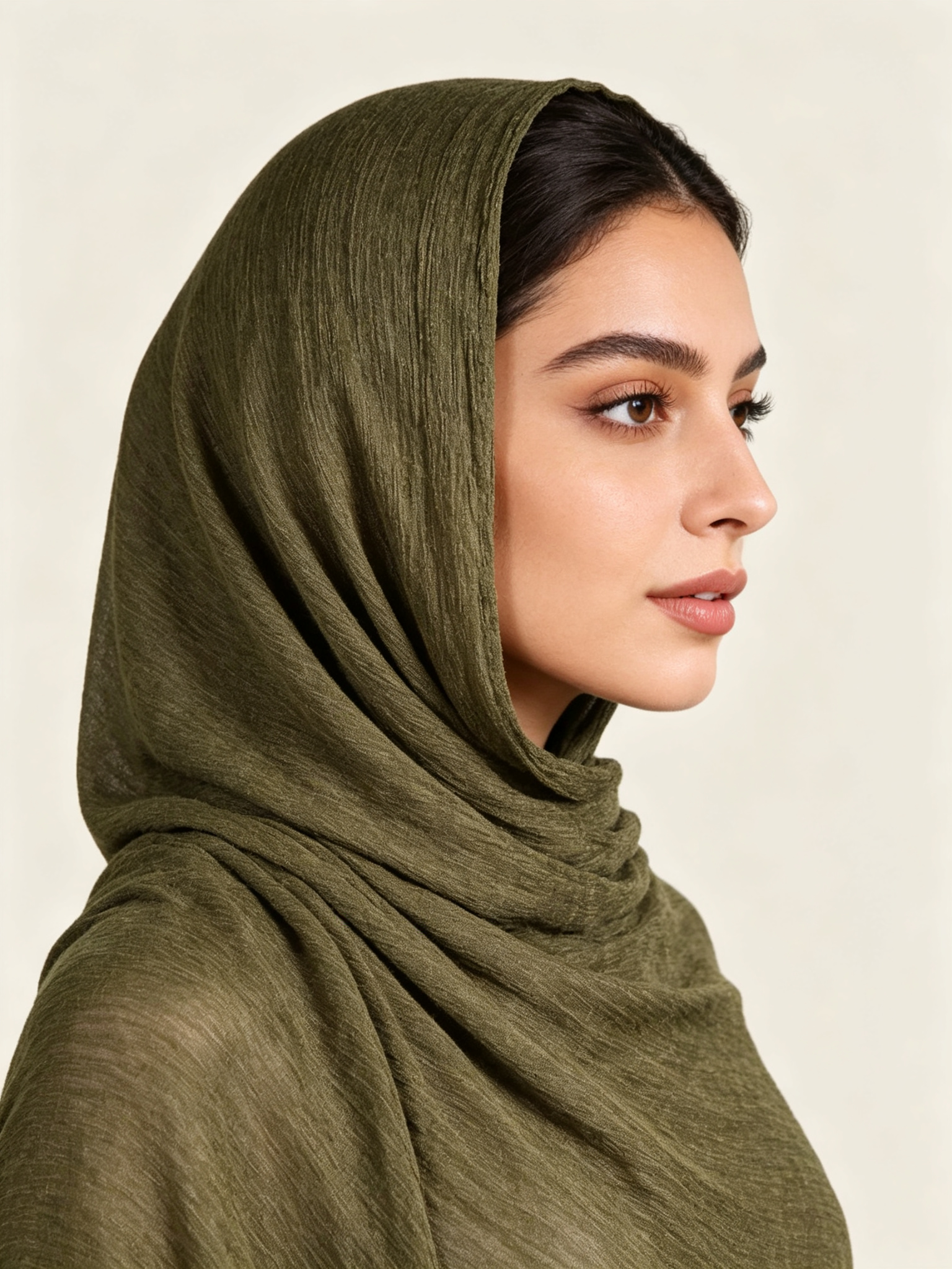 Olive Solid Hijab