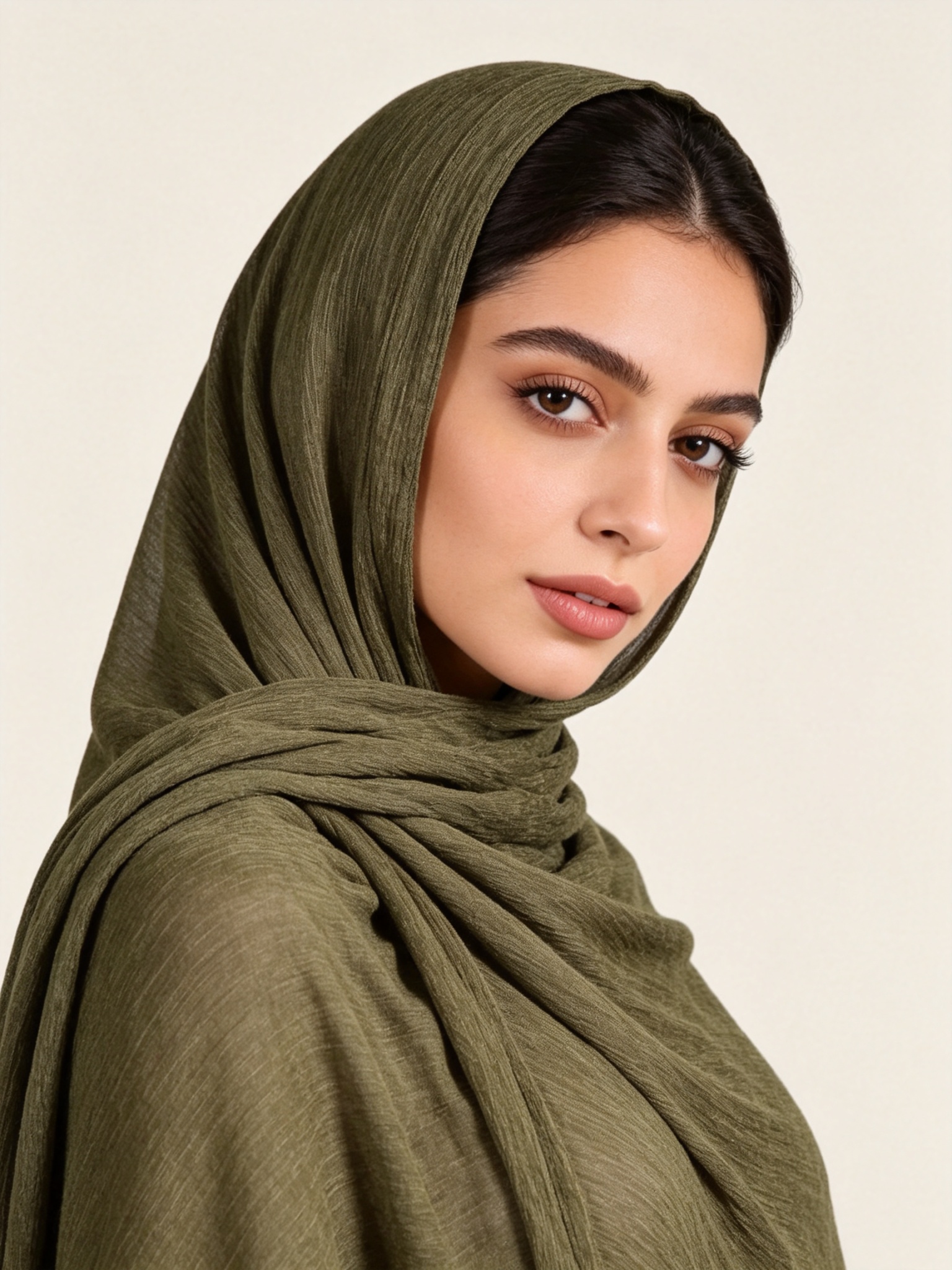 Olive Solid Hijab