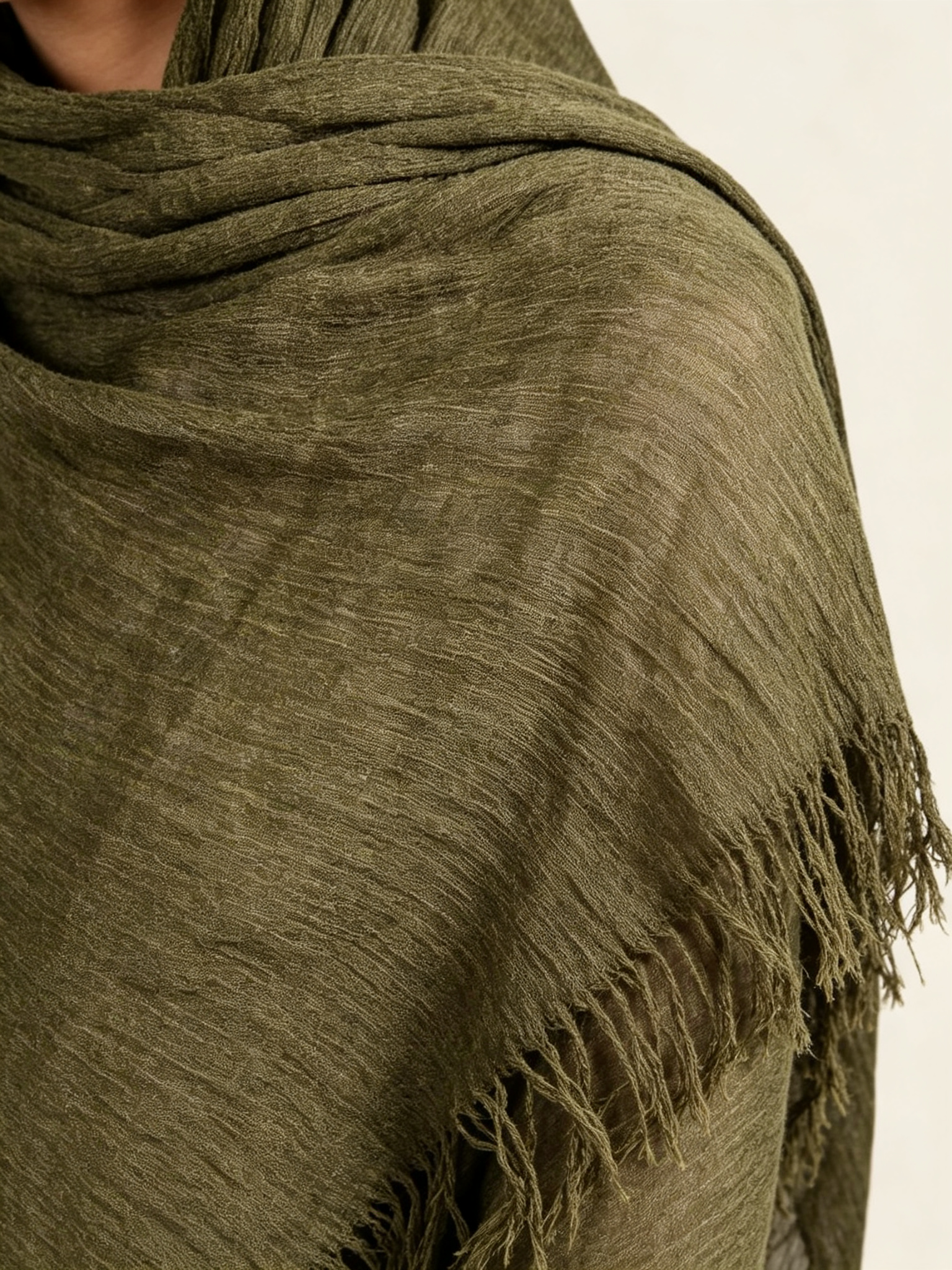 Olive Solid Hijab
