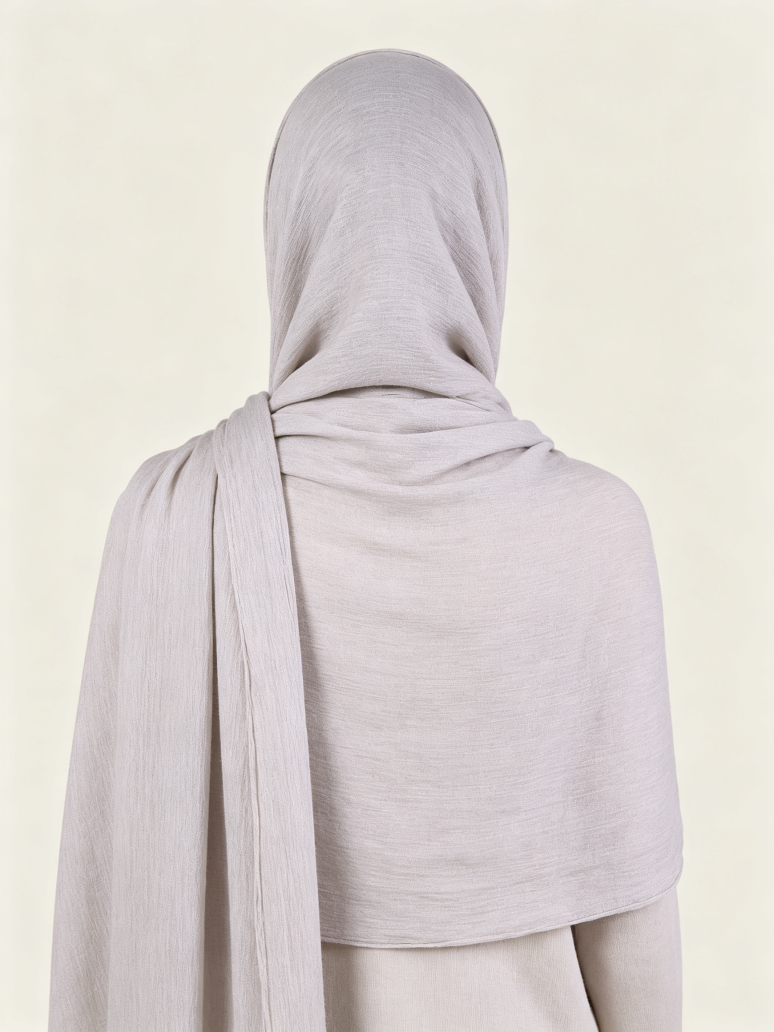 Grey Solid Hijab