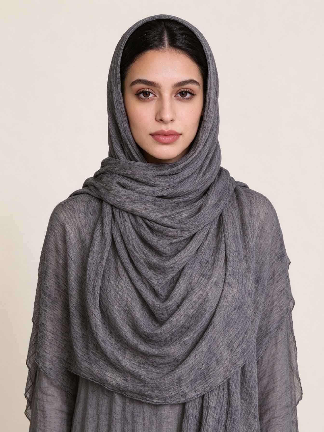 Charcoal Solid Hijab