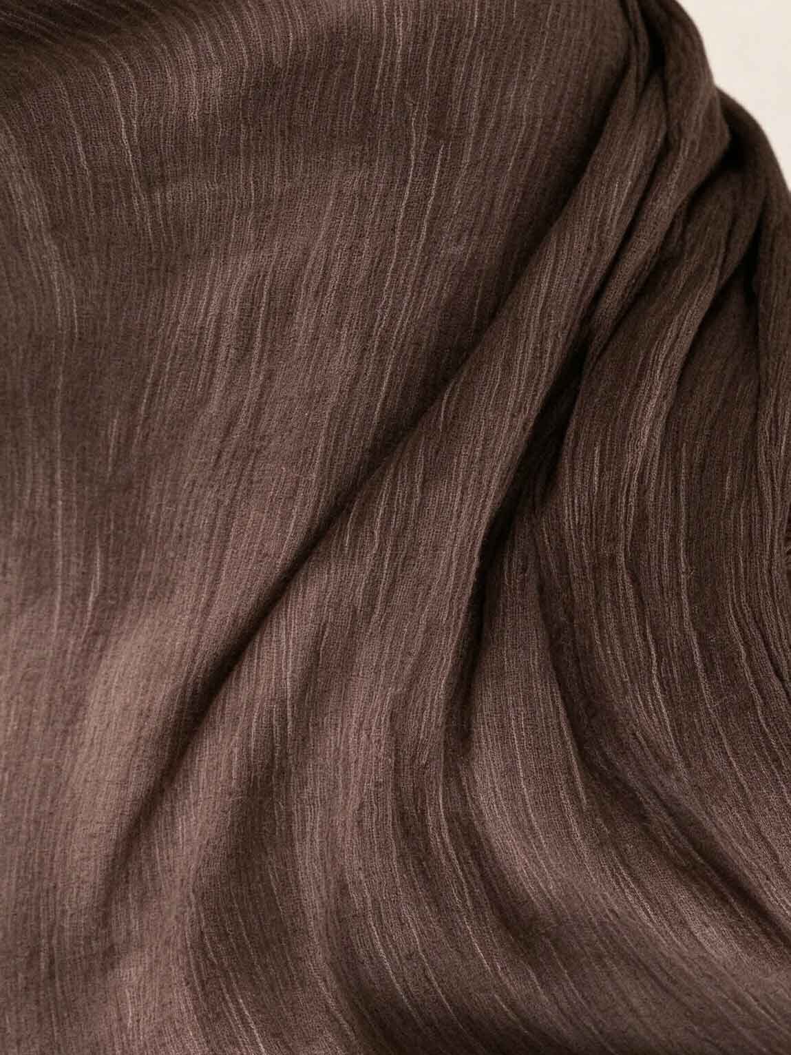Brown Textured Hijab