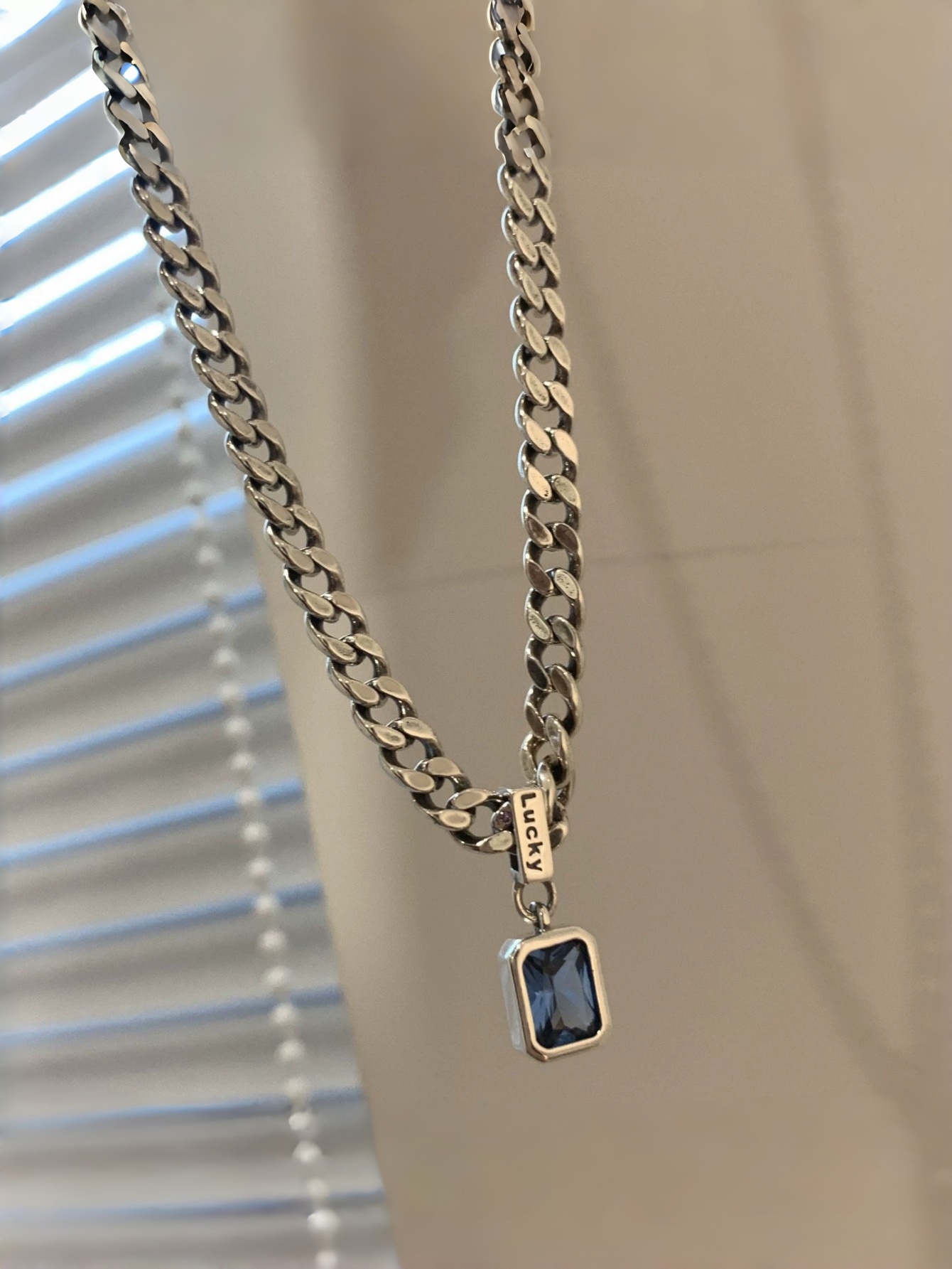 Silver Gemstone Link Bracelet