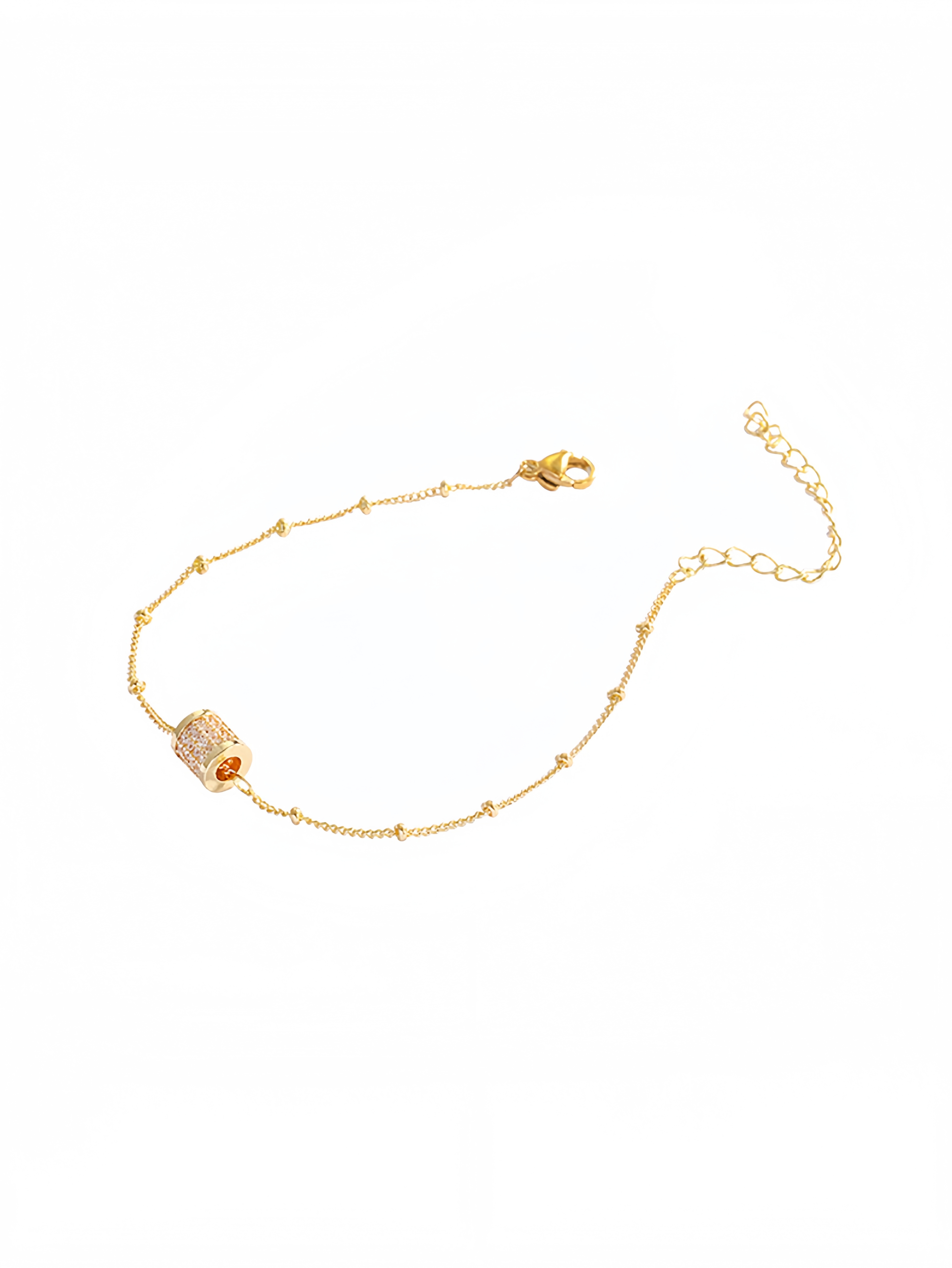 Gold Crystal Link Bracelet