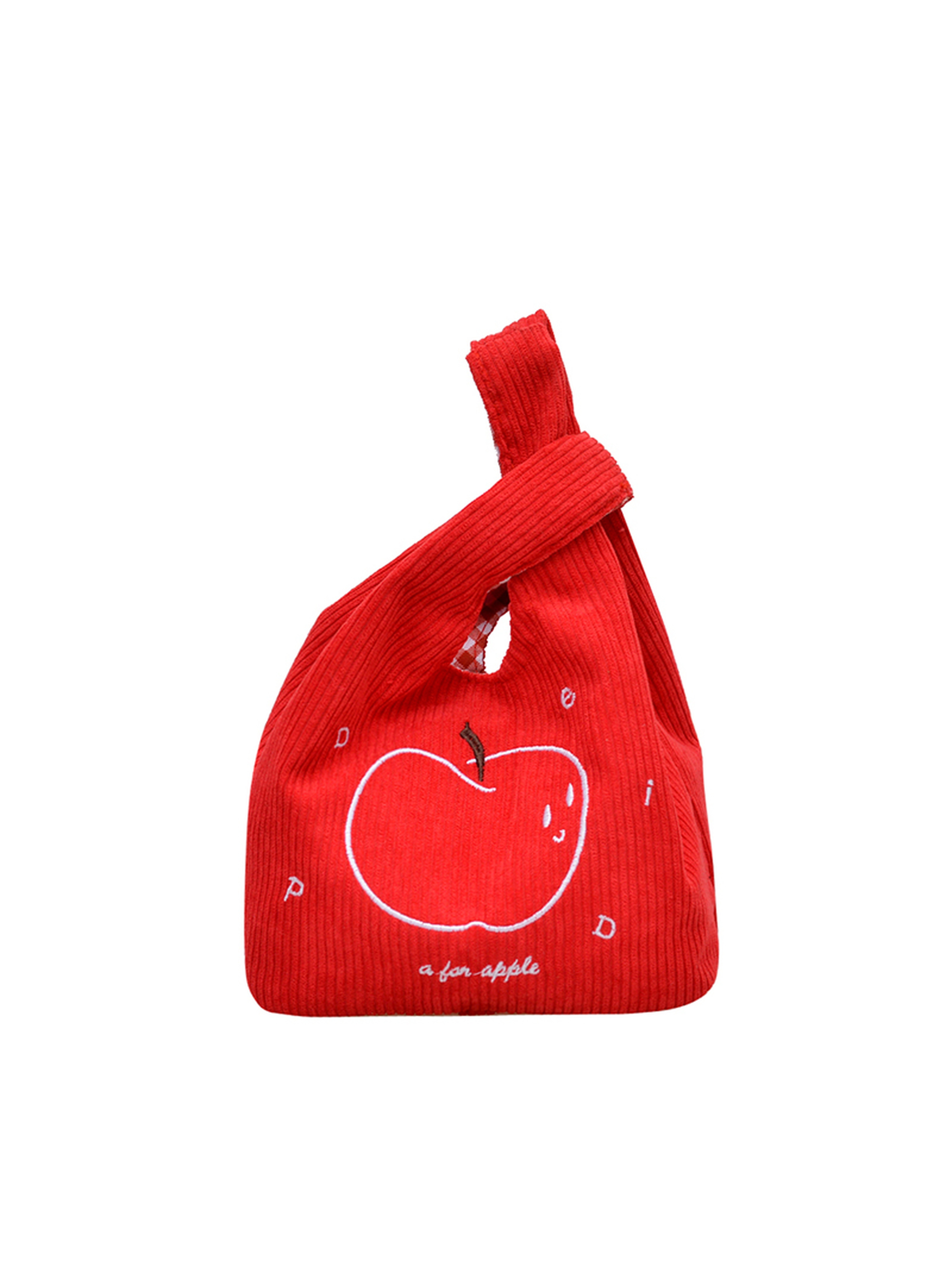 Red Handbag with Zip Closure