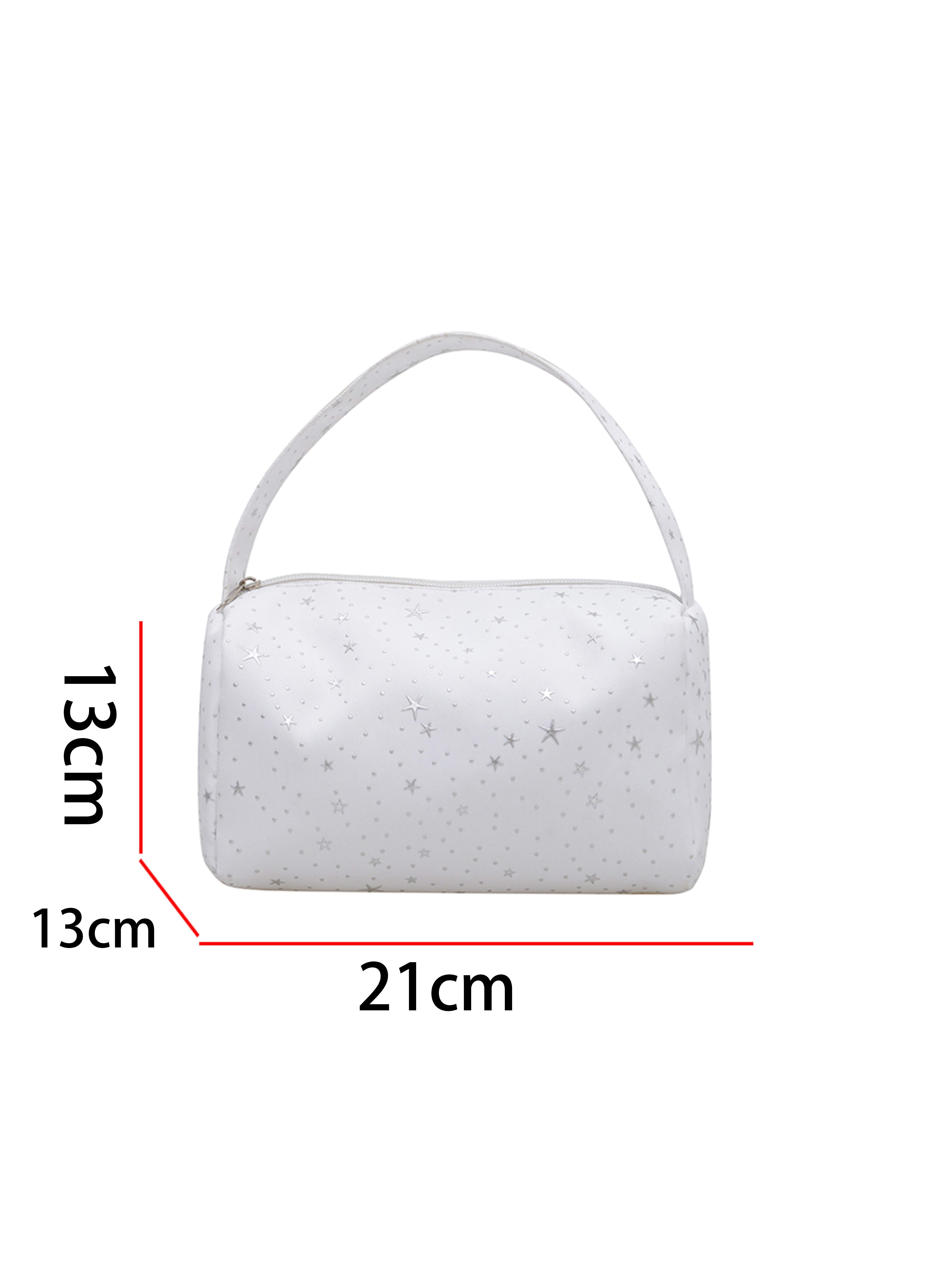 White Star Print Mini Handbag