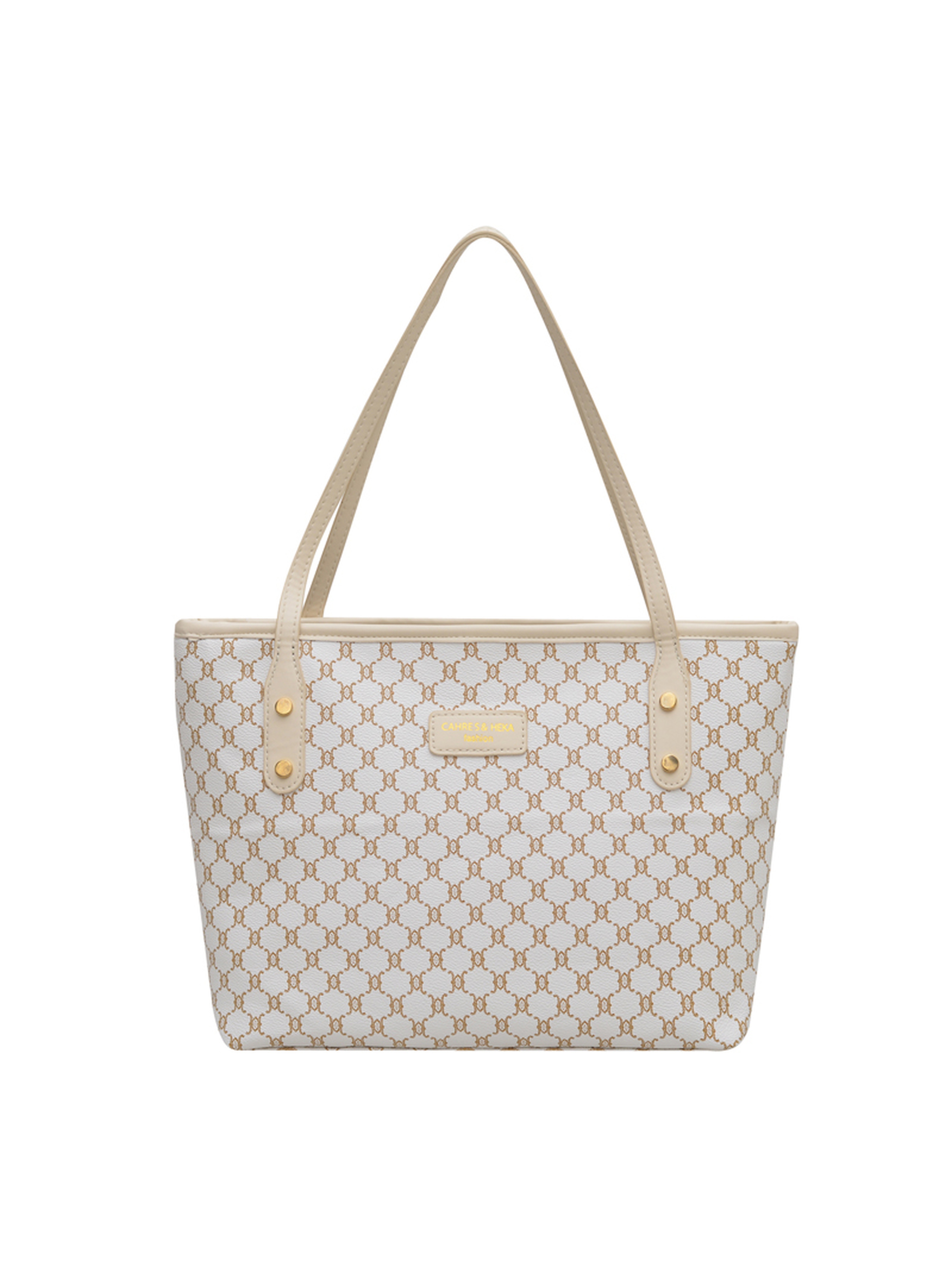 White Tote with Open Closure