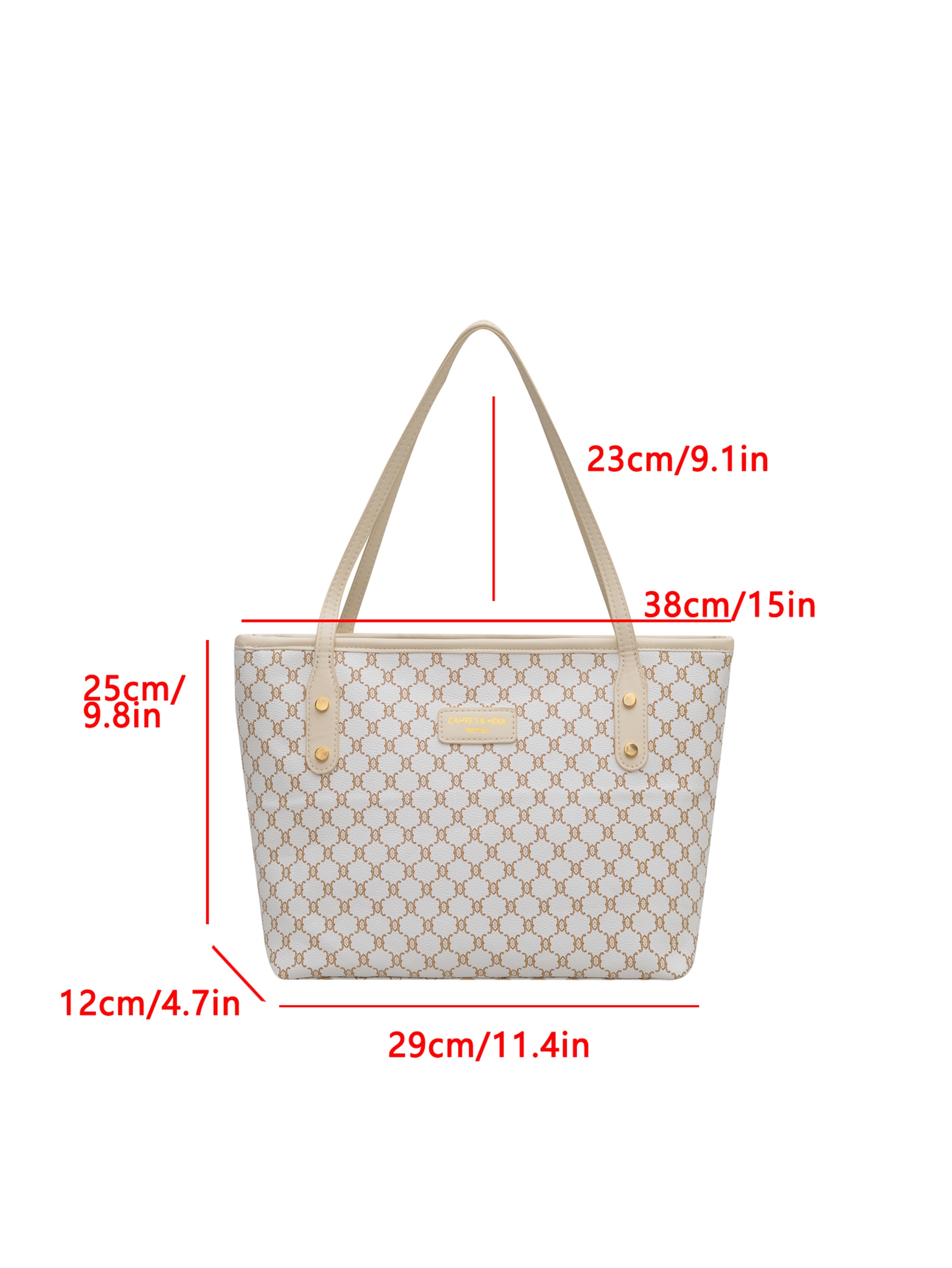 White Tote with Open Closure