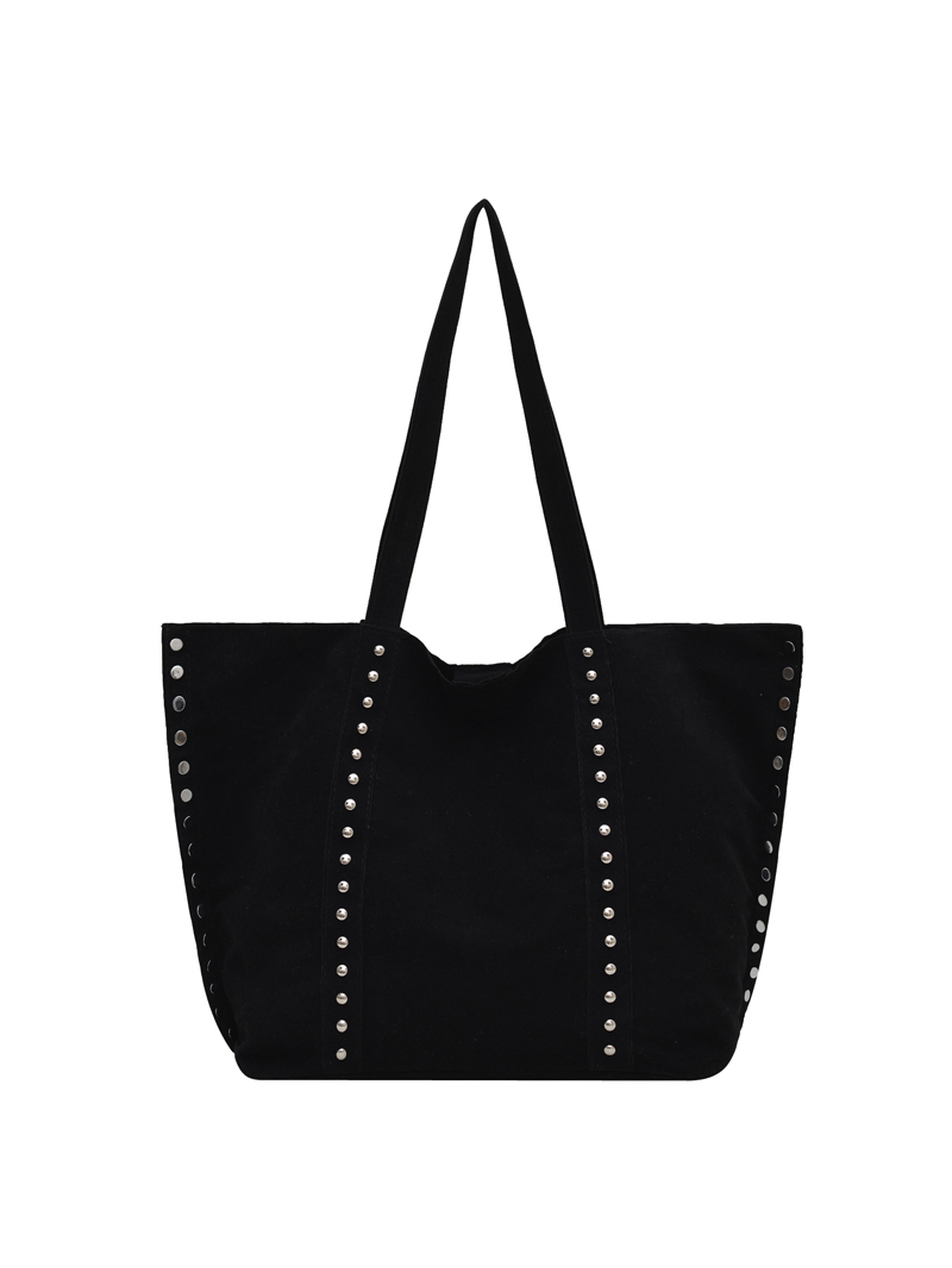 Black Tote with Open Closure