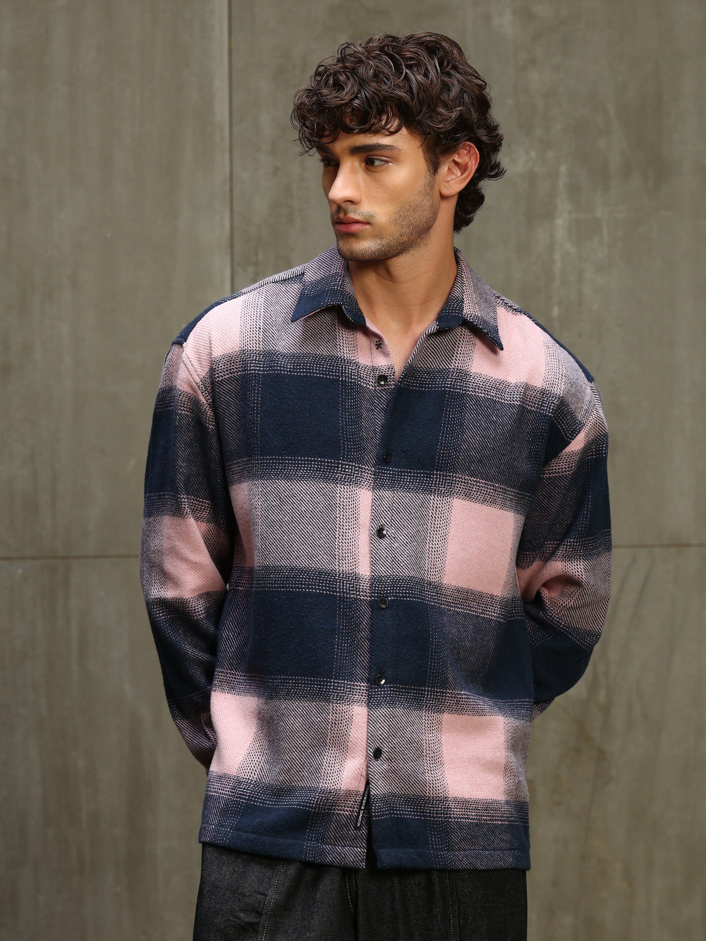 Multi Checked Long Sleeves Regular Shirt