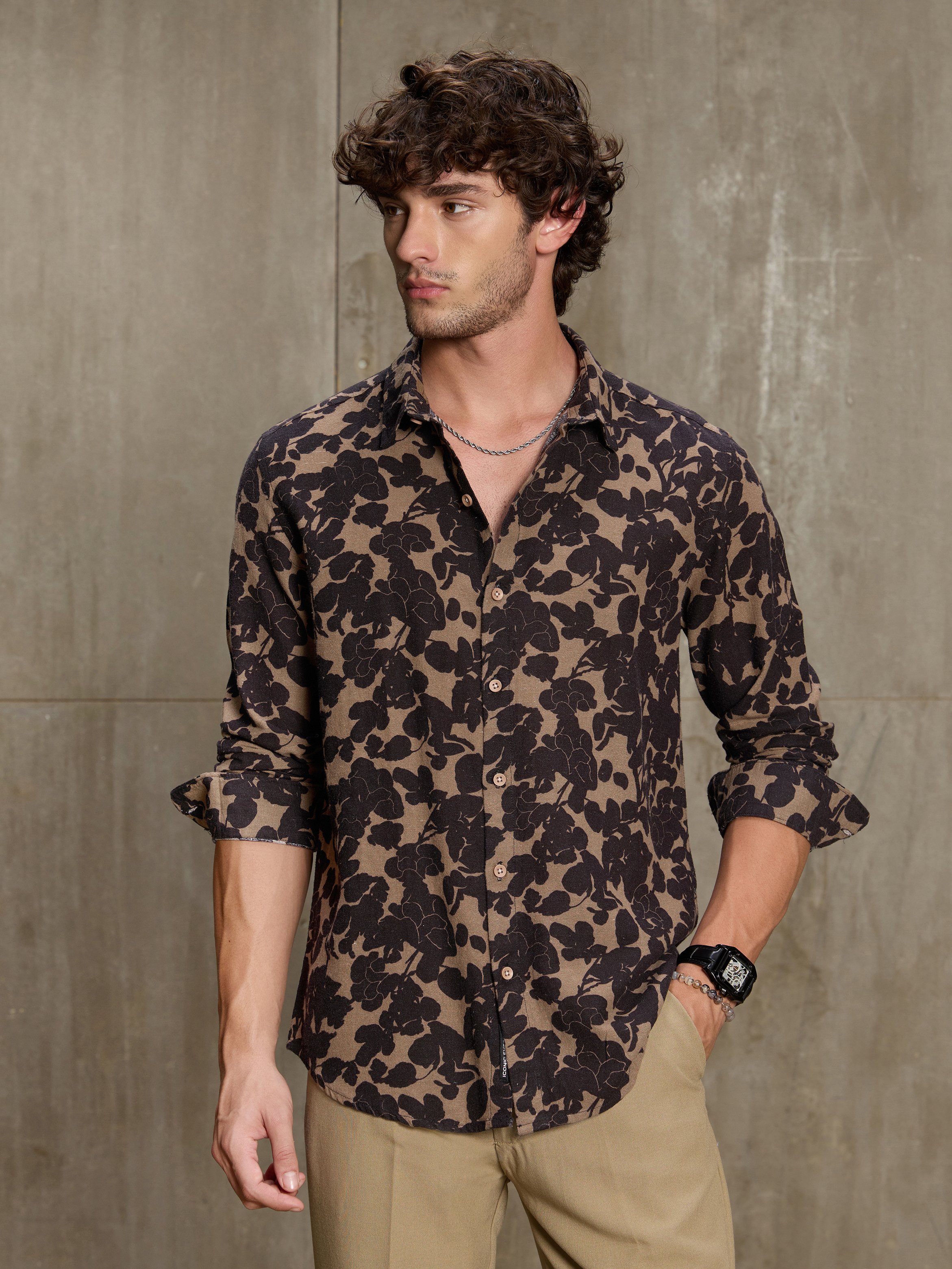 Multi Printed Long Sleeves Regular Shirt
