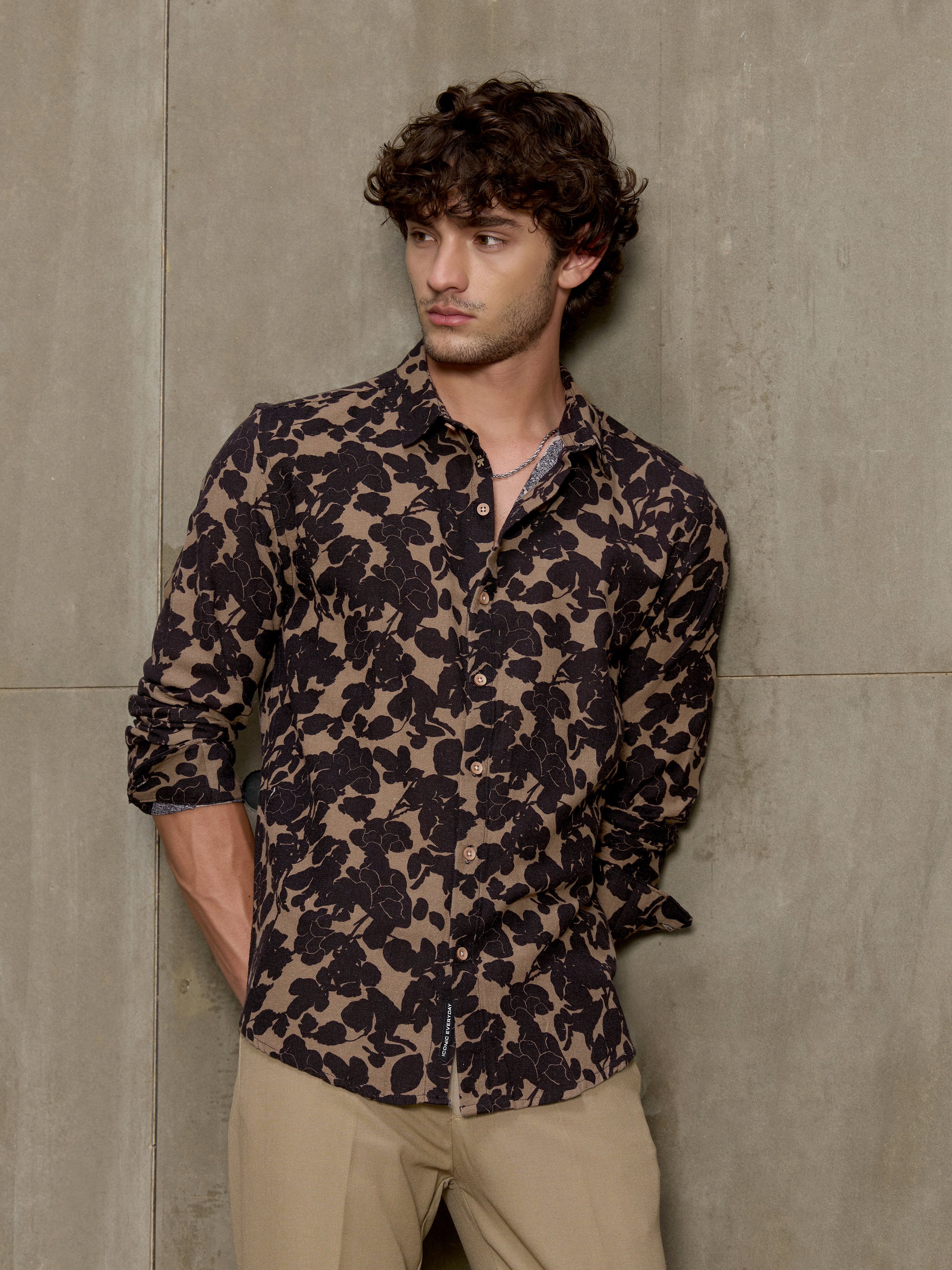 Multi Printed Long Sleeves Regular Shirt
