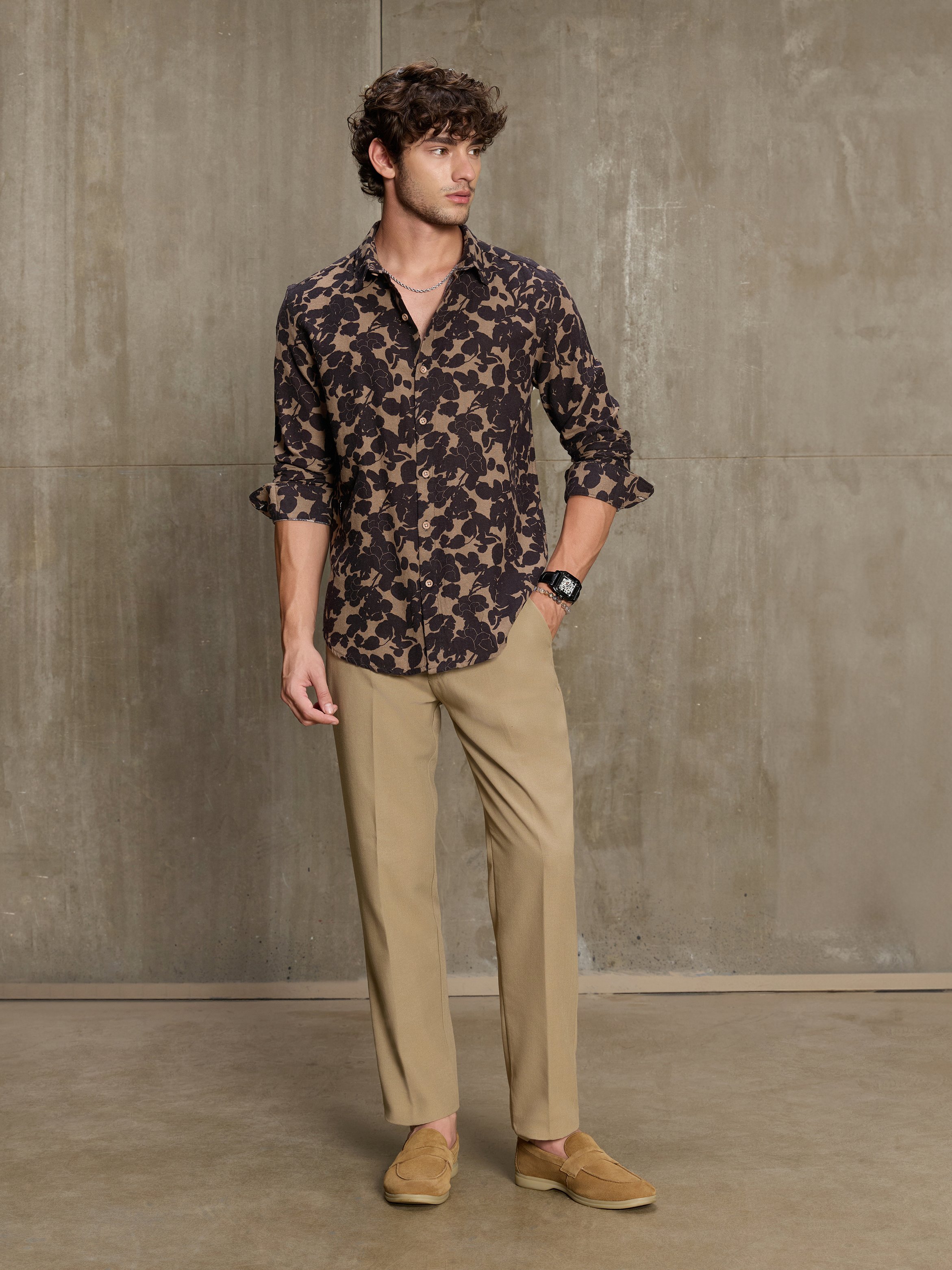 Multi Printed Long Sleeves Regular Shirt