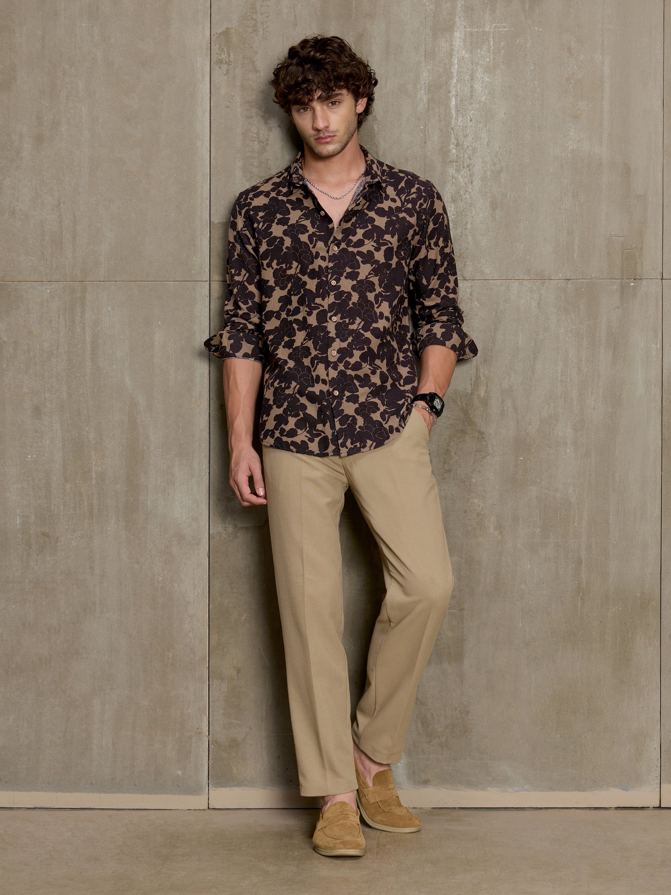 Multi Printed Long Sleeves Regular Shirt