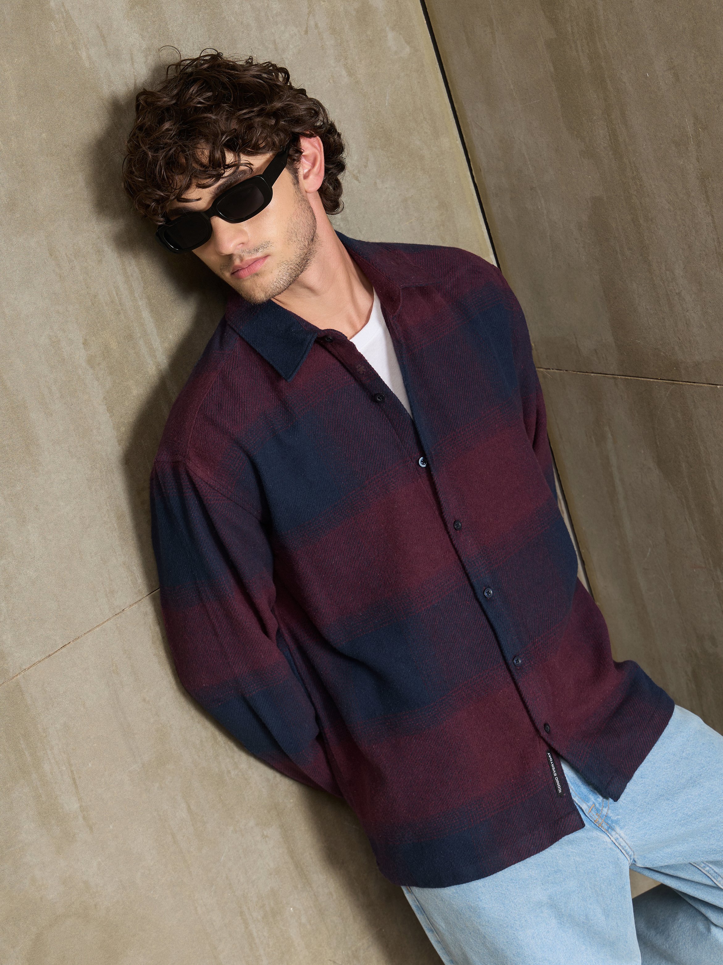 Multi Checked Long Sleeves Regular Shirt