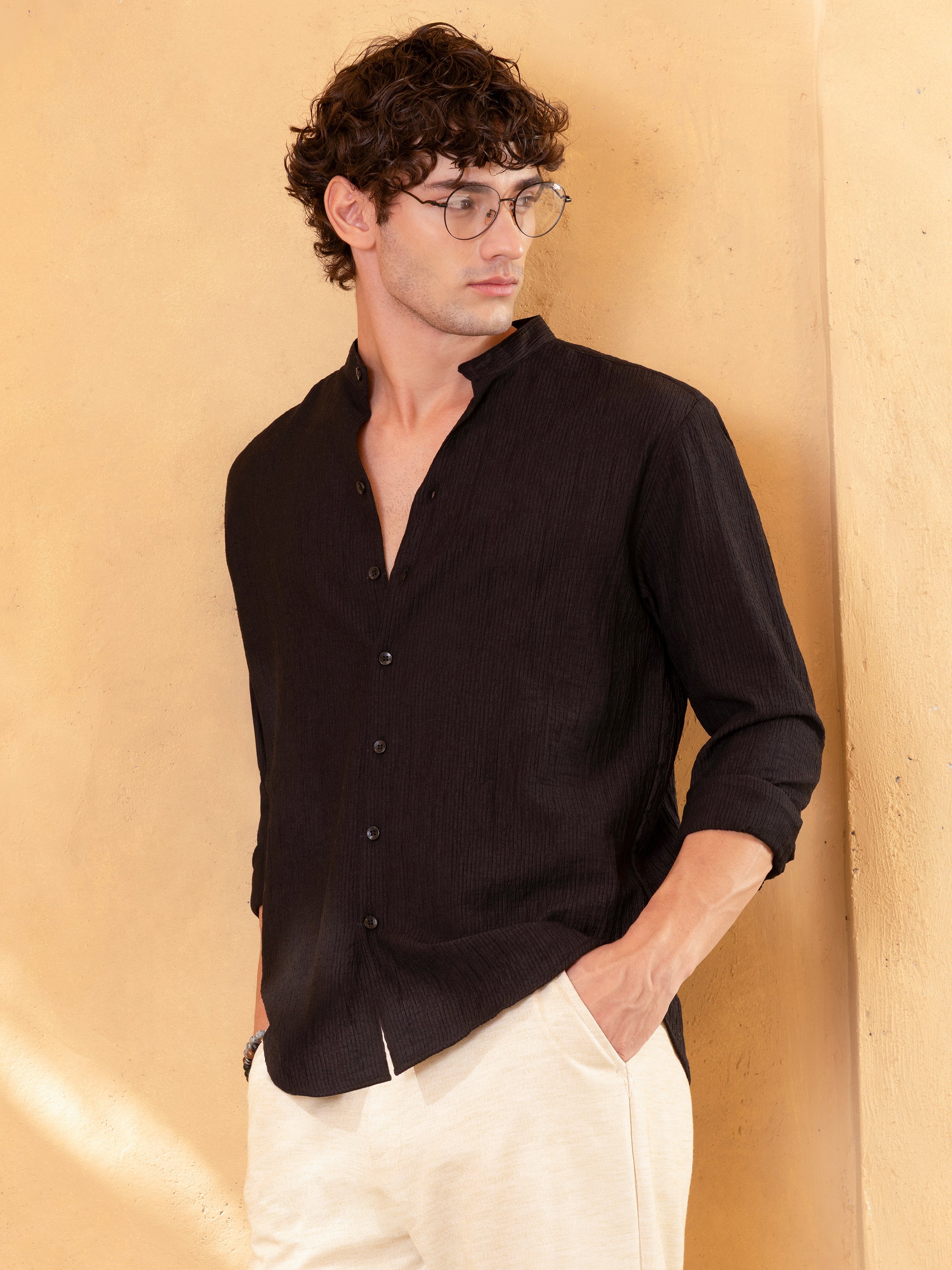 Black Texture Shirt