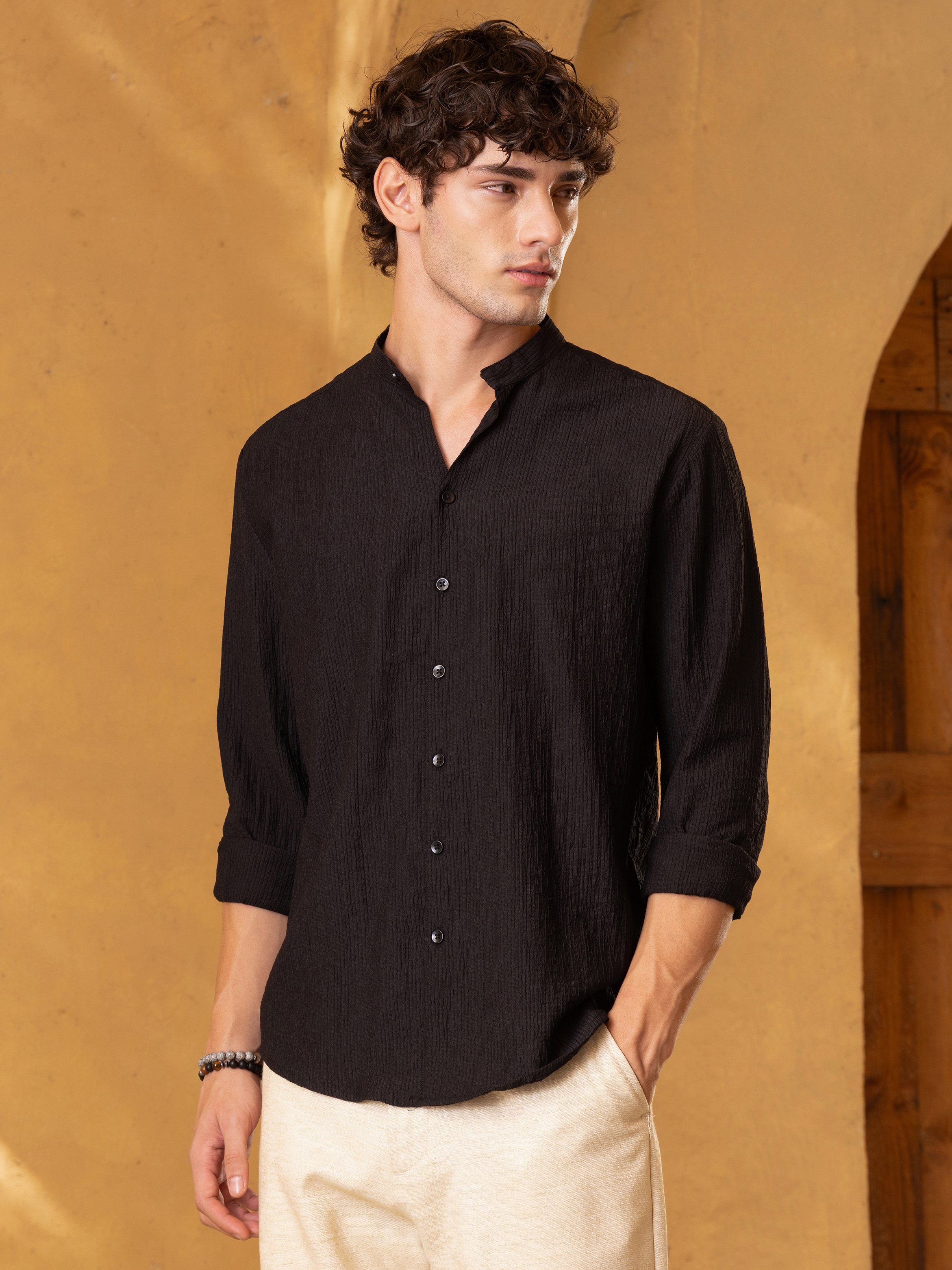 Black Texture Shirt