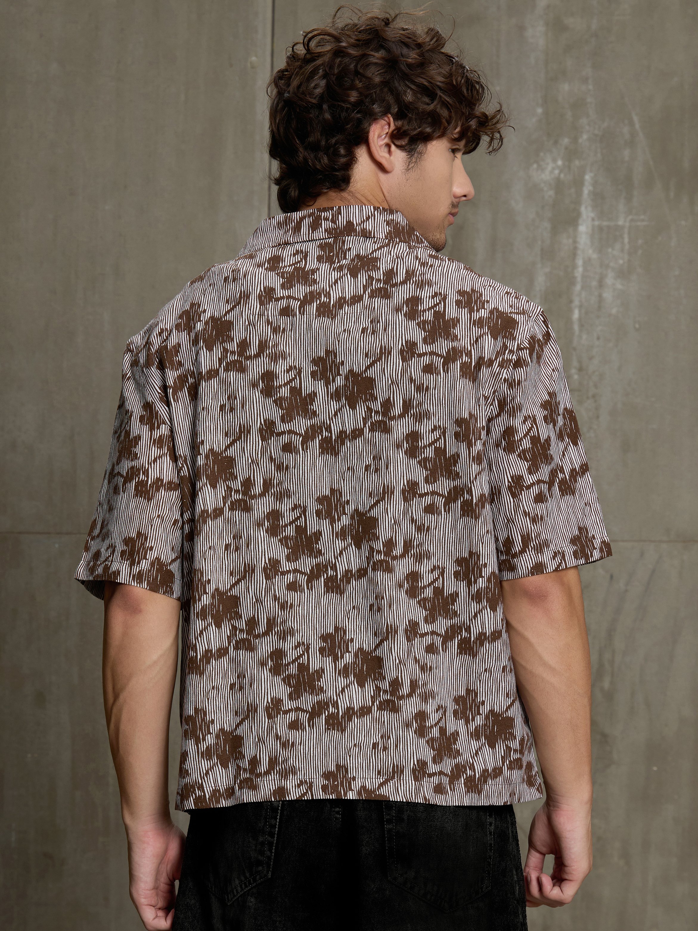 Multi Printed Short Sleeves Regular Shirt